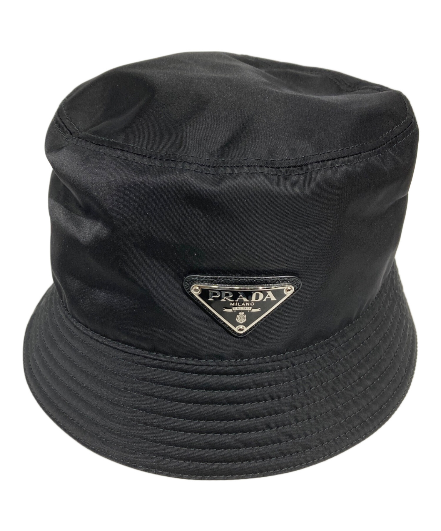 中古・古着通販】PRADA (プラダ) Re-Nylon バケットハット ブラック