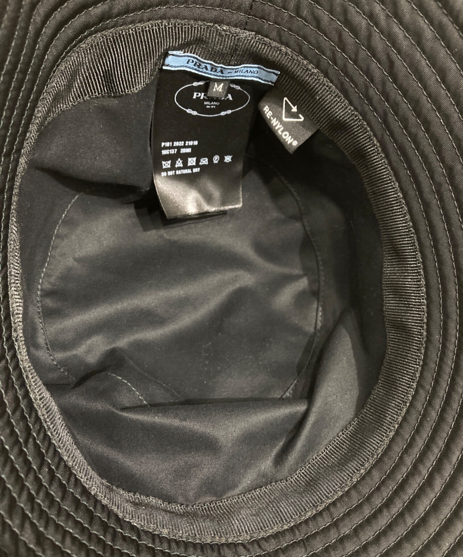 中古・古着通販】PRADA (プラダ) Re-Nylon バケットハット ブラック
