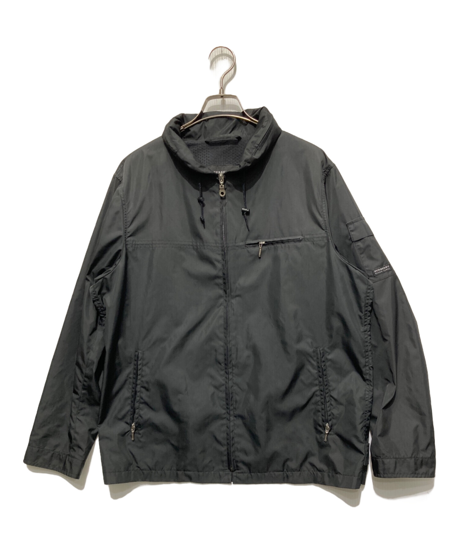 【希少】BURBERRY BLACK LABEL ホワイト×ブラック ブルゾン 中古・古着通販】BURBERRY BLACK LABEL (バーバリーブラックレーベル