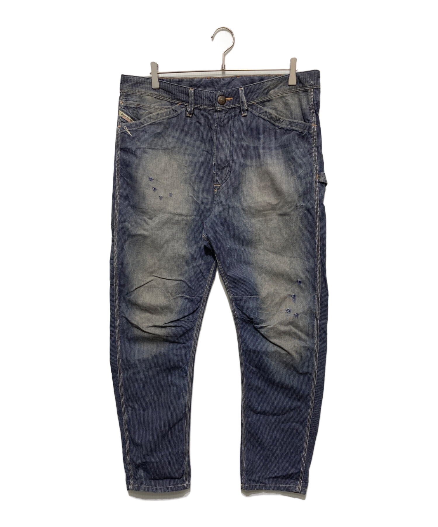 中古・古着通販】DIESEL (ディーゼル) ダメージ加工ストライプ 