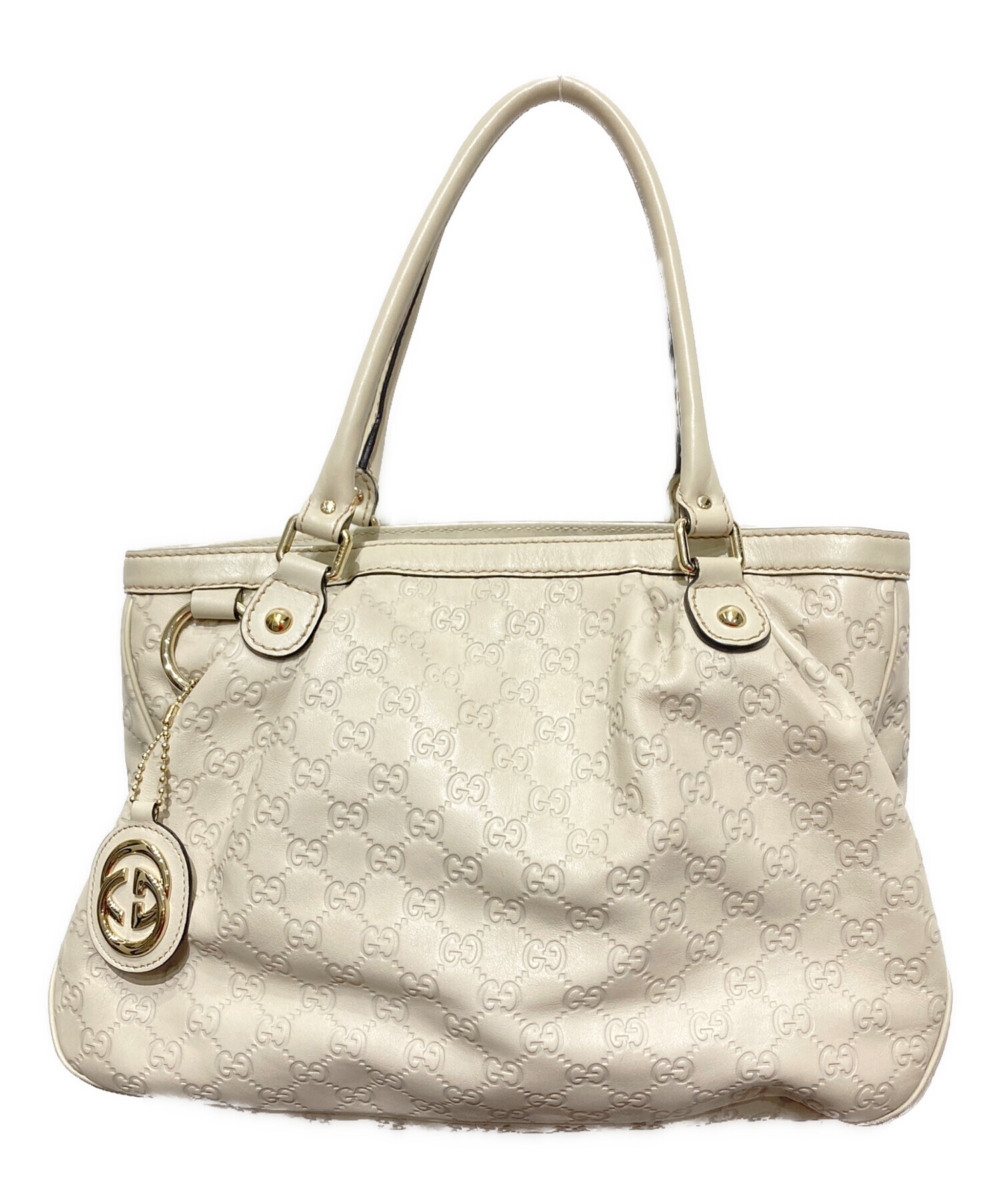 中古・古着通販】GUCCI (グッチ) グッチシマ レザー ミディアムトート