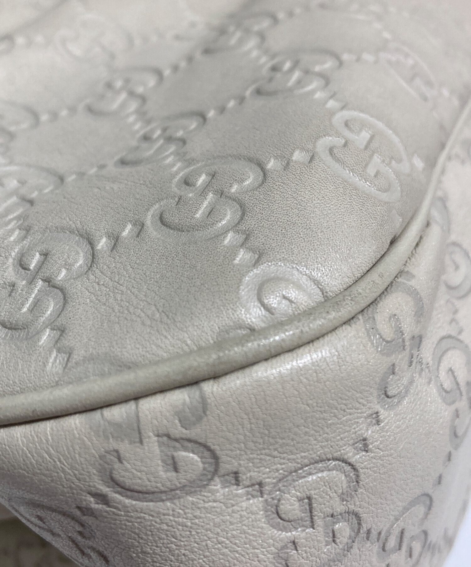 中古・古着通販】GUCCI (グッチ) グッチシマ レザー ミディアムトート