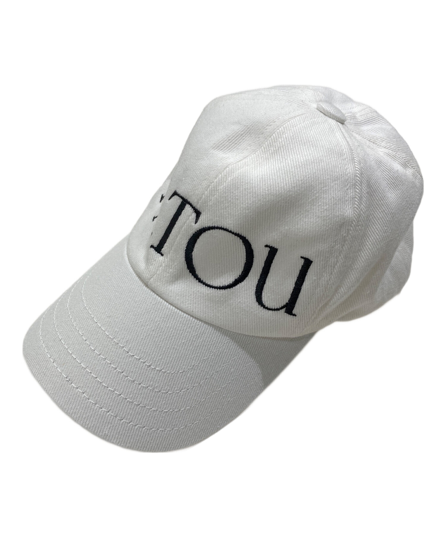 ダグ付き✨PATOU パトゥ ホワイト ロゴキャップ 紗栄子着用 M~L 中古・古着通販】patou (パトゥ) ロゴ刺繍ャップ ホワイト｜ブランド