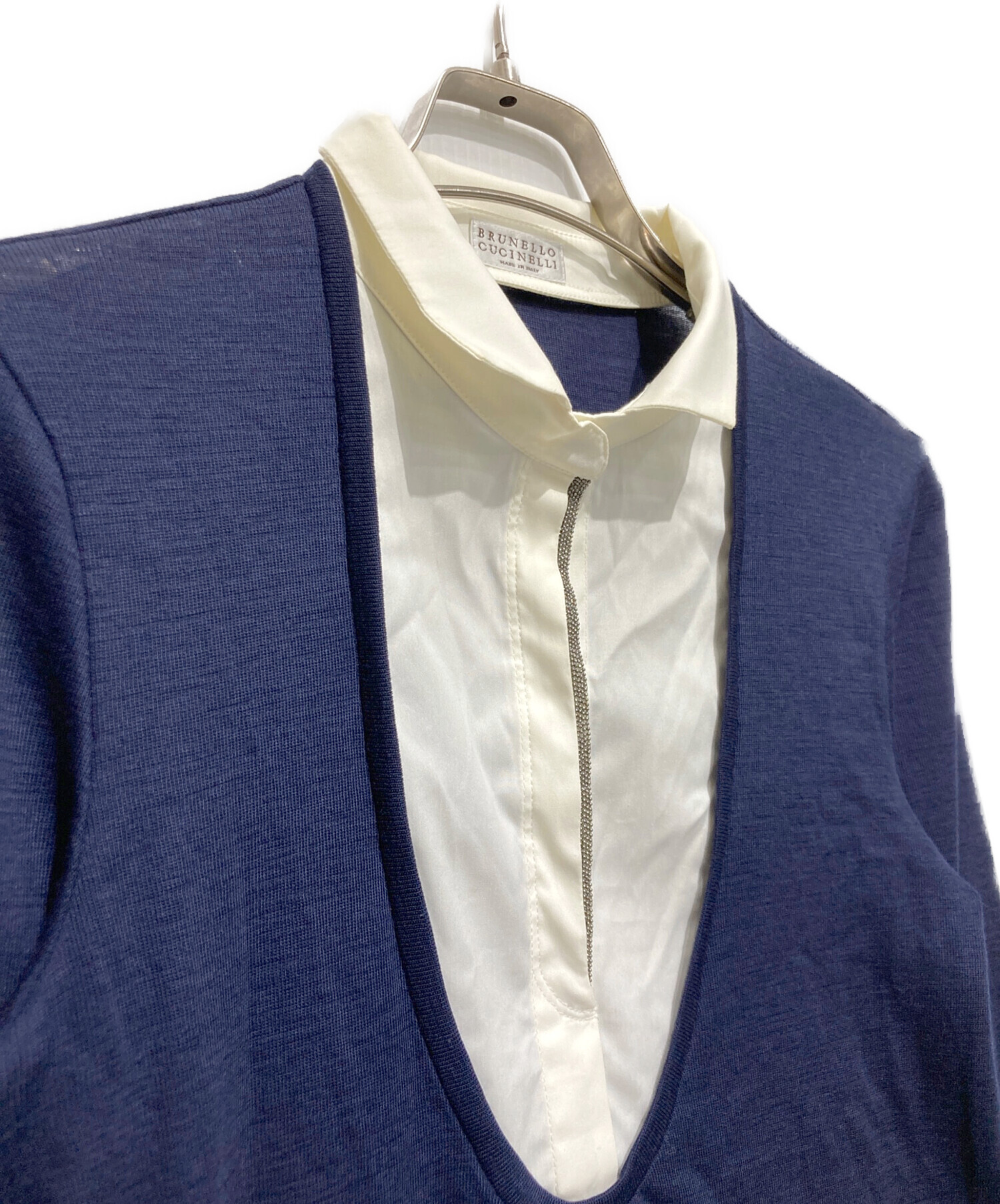 中古・古着通販】BRUNELLO CUCINELLI (ブルネロクチネリ) ニットシャツ