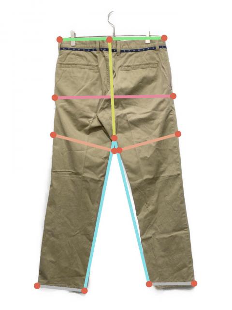 中古・古着通販】GUCCI (グッチ) ビーラインチノパン ベージュ サイズ