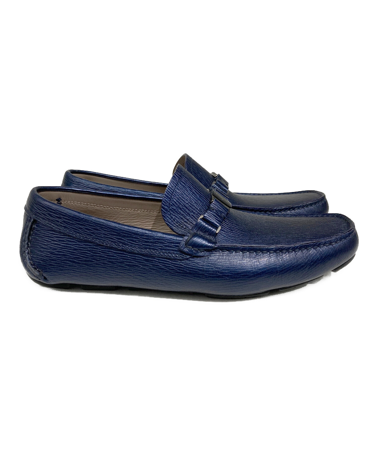 【8ハーフ】Salvatore Ferragamo　ドライビングシューズ　青系 中古・古着通販】Salvatore Ferragamo (サルヴァトーレ フェラガモ