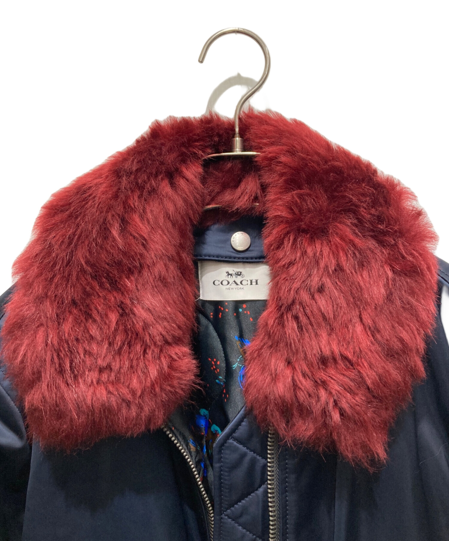 中古・古着通販】COACH (コーチ) MA-1 ファー付中綿ジャケット