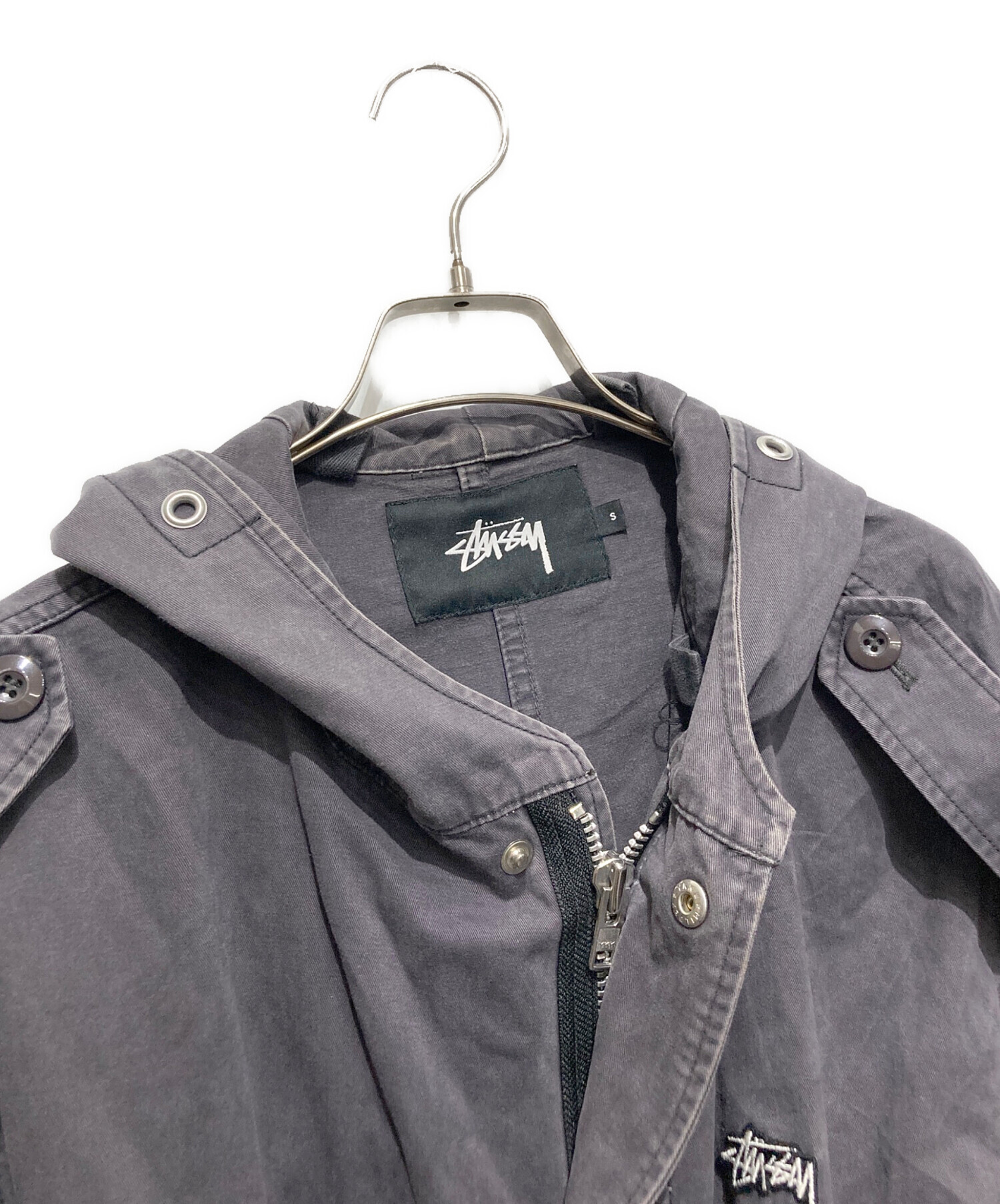 中古・古着通販】stussy (ステューシー) ミリタリーコート グリーン