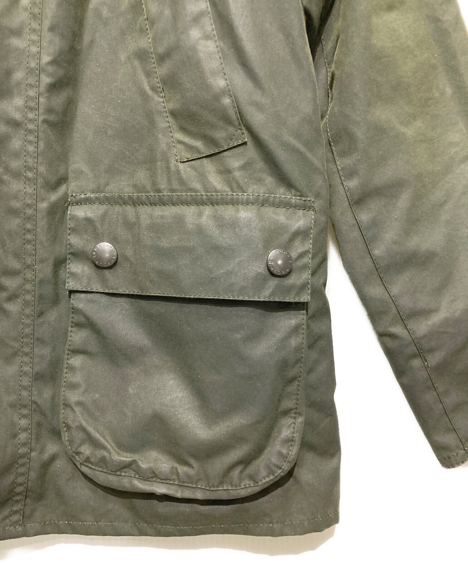 Barbour ワックスドジャケット カーキ 34 中古・古着通販】Barbour (バブアー) SL ビデイル ワックスジャケット