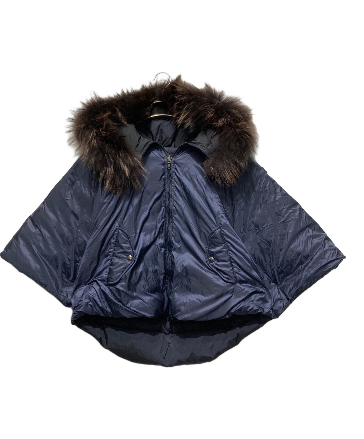 極美品✨ タトラス マーレ リバーシブル ダウン ポンチョ 黒 中古・古着通販】TATRAS (タトラス) MALE リバーシブルダウンポンチョ