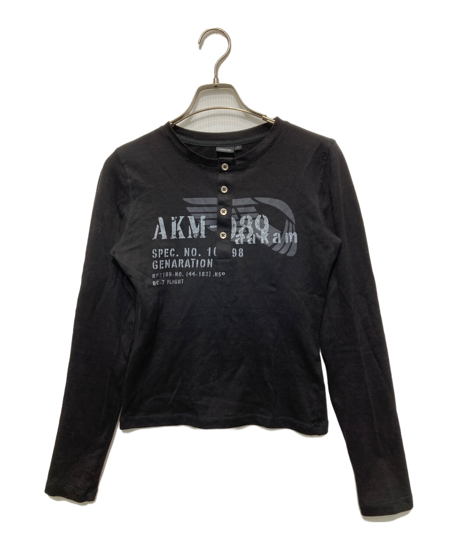 中古・古着通販】AAKAM (アーカム) Waffle Henry Neck Long Sleeve