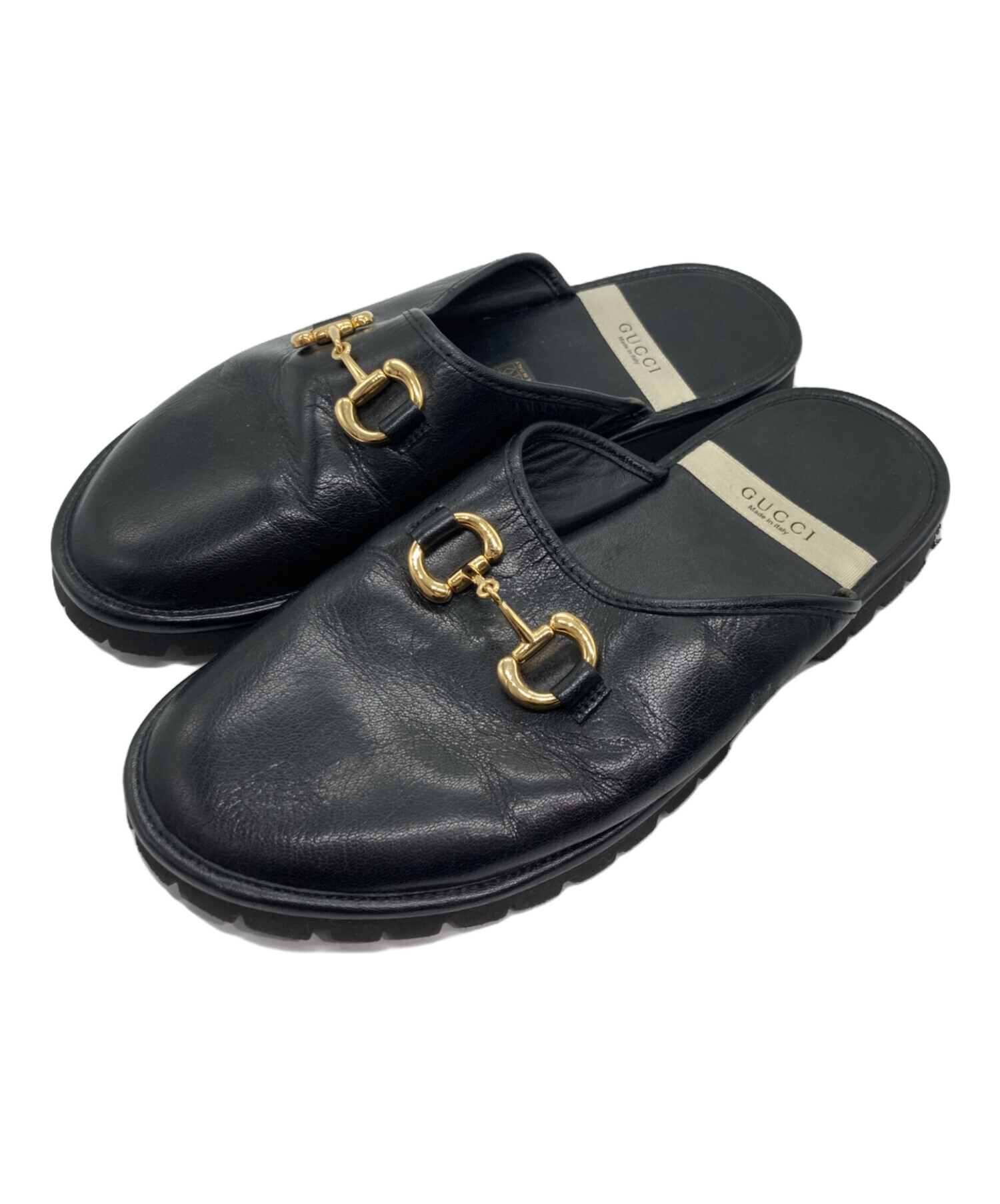 中古・古着通販】GUCCI (グッチ) ミュール ブラック サイズ:7