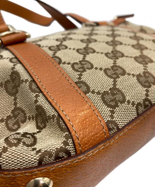 中古・古着通販】GUCCI (グッチ) GGキャンパストートバッグ ベージュ
