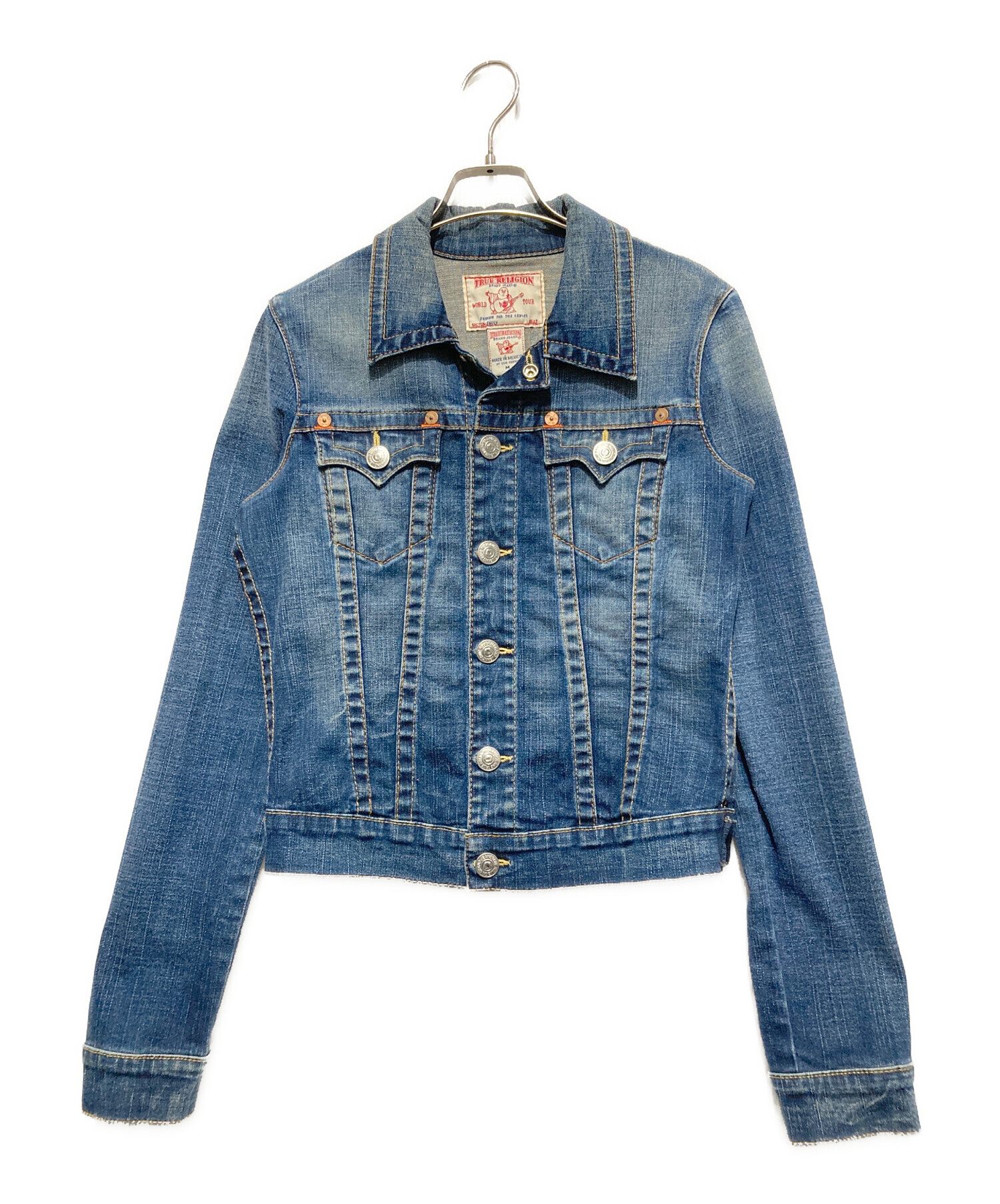 TrueReligionトゥルーレリジョンデニムジャケット　レディースMサイズ 中古・古着通販】TRUE RELIGION (トゥルー レリジョン) EMILY WESTARN