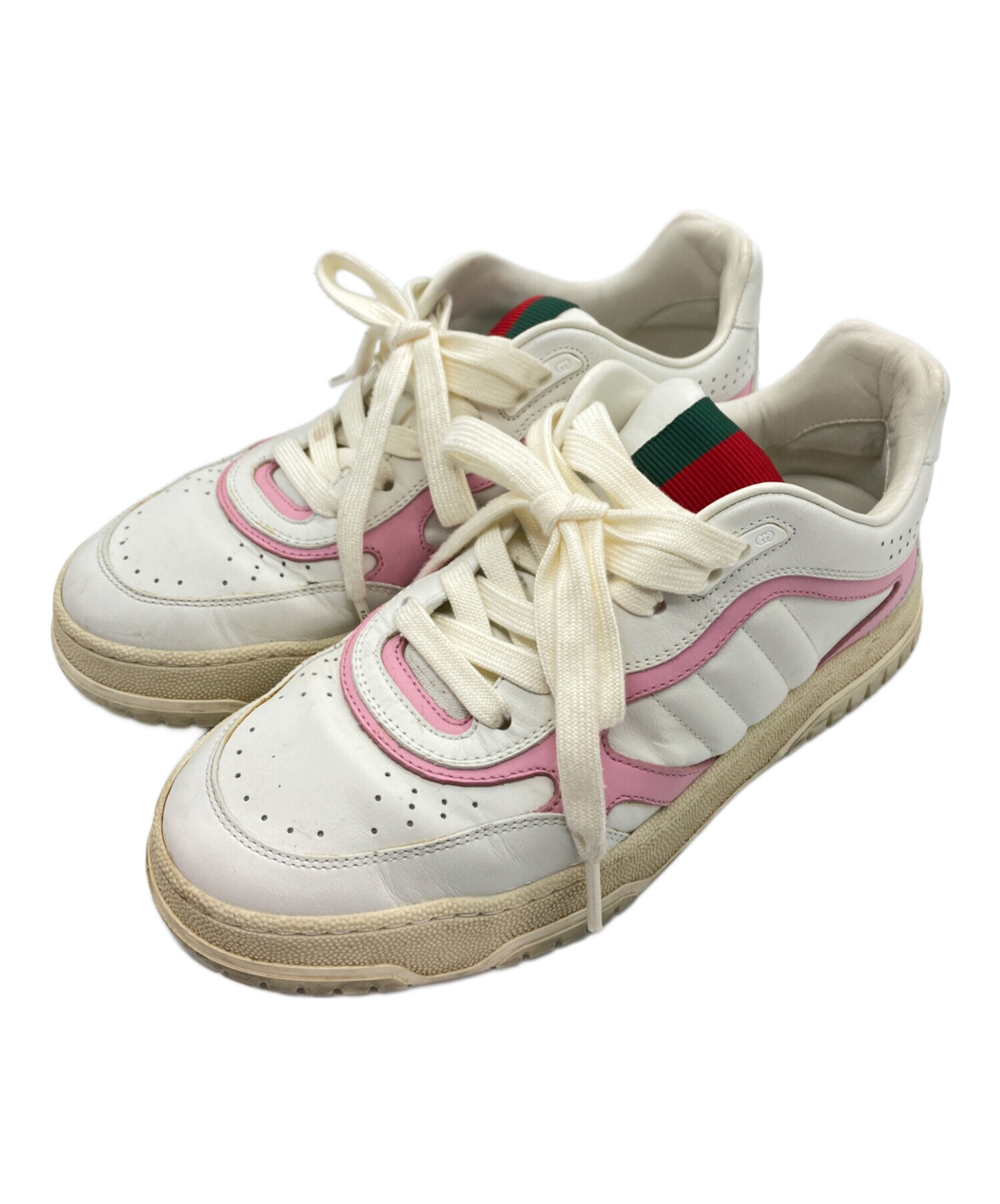 中古・古着通販】GUCCI (グッチ) Re-Web リウェブ レザースニーカー