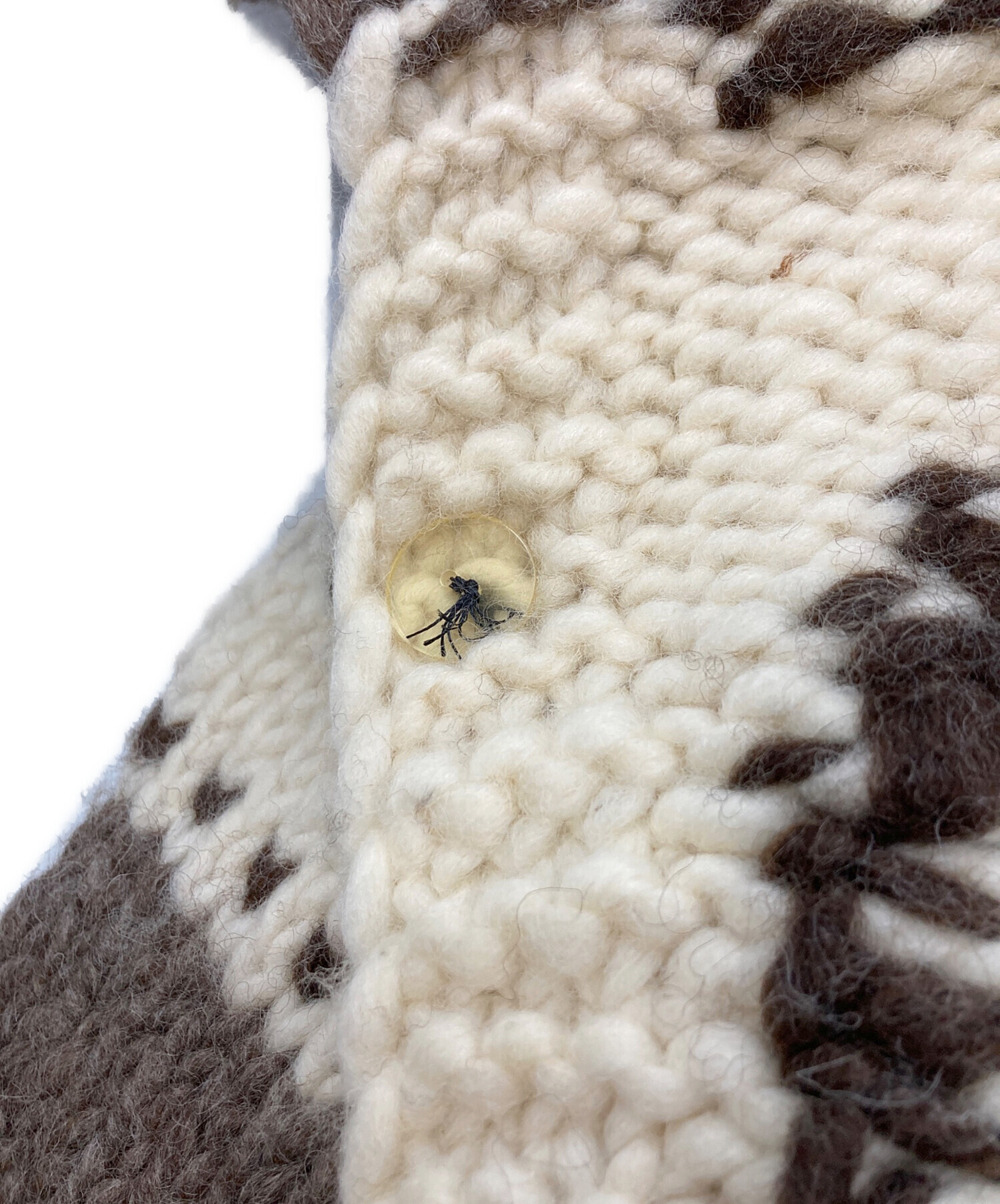 MARK カウチン カーディガン 肉厚 ウール100% 大きいサイズ カナダ製 中古・古着通販】MARK (マーク) カウチンニットカーディガン カナダ製