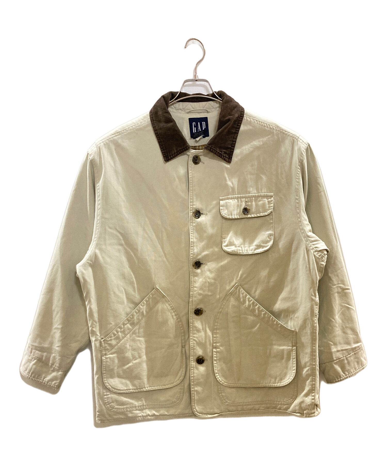 中古・古着通販】GAP (ギャップ) 90s カバーオール アイボリー サイズ