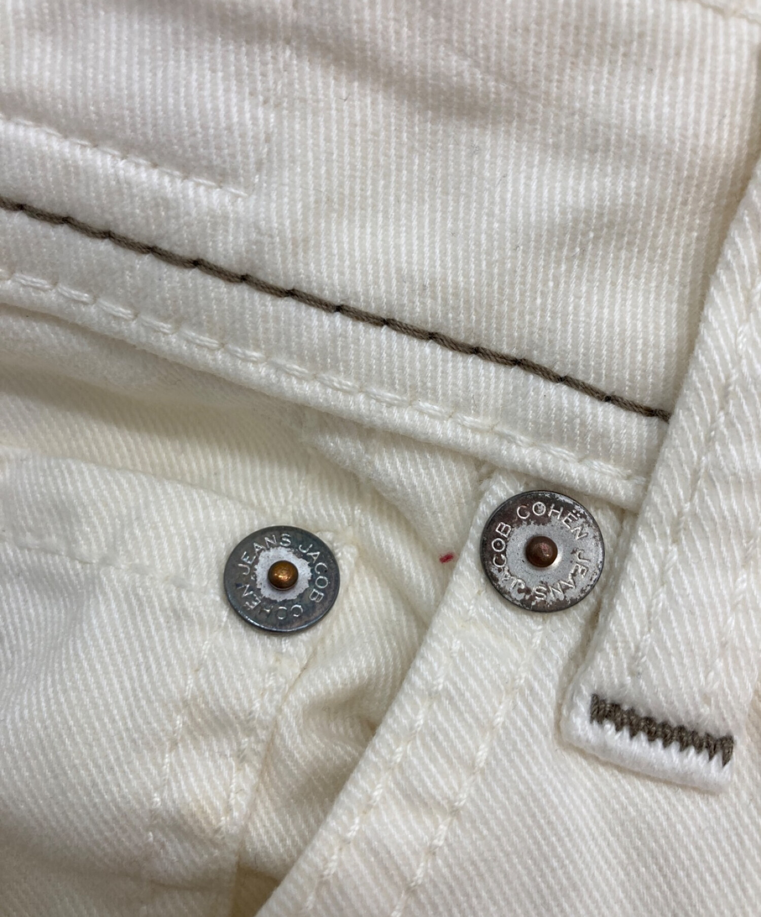 中古・古着通販】JACOB COHEN (ヤコブコーエン) デニムパンツ ホワイト 