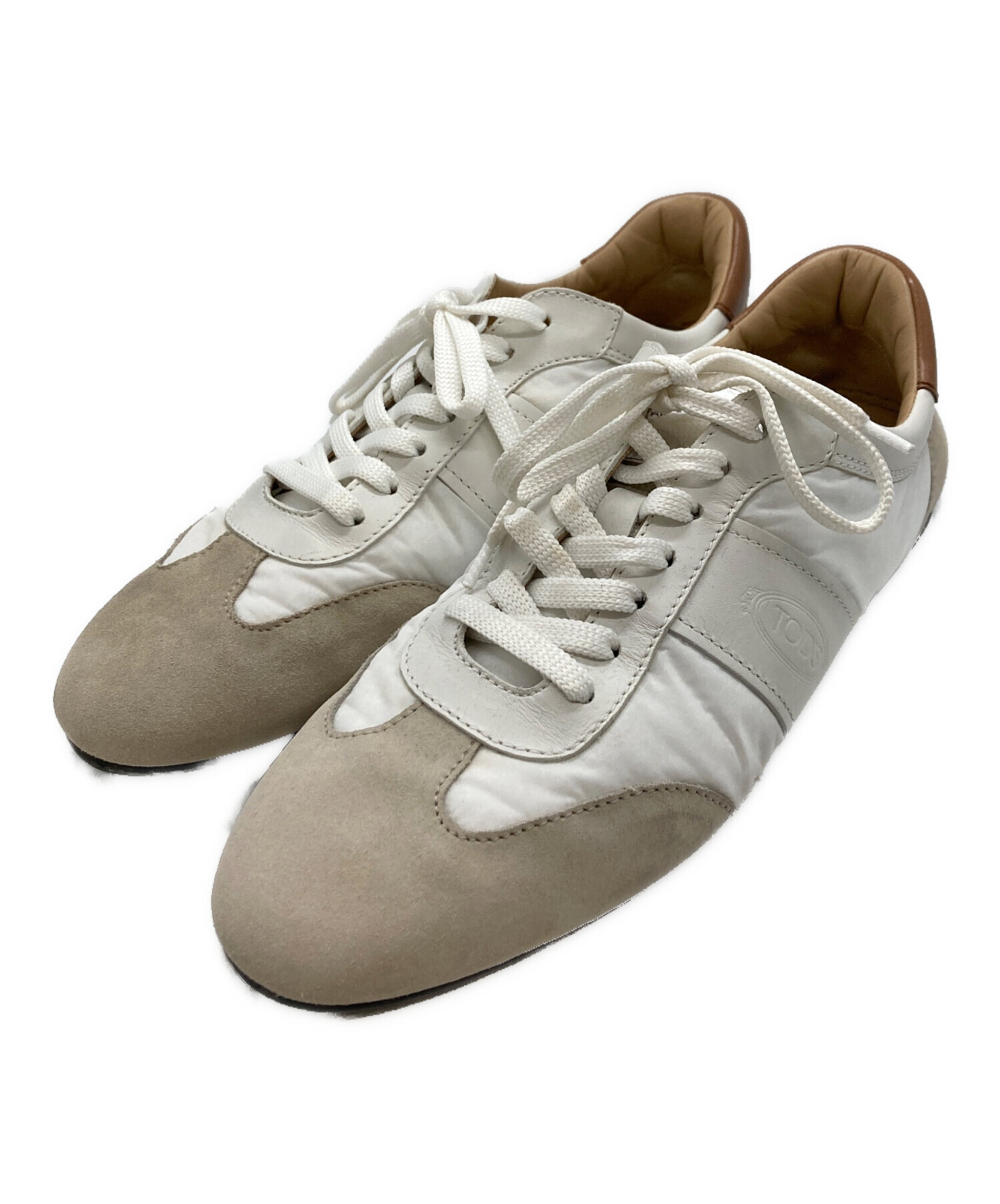 中古・古着通販】TOD'S (トッズ) スウェードスニーカー ホワイト