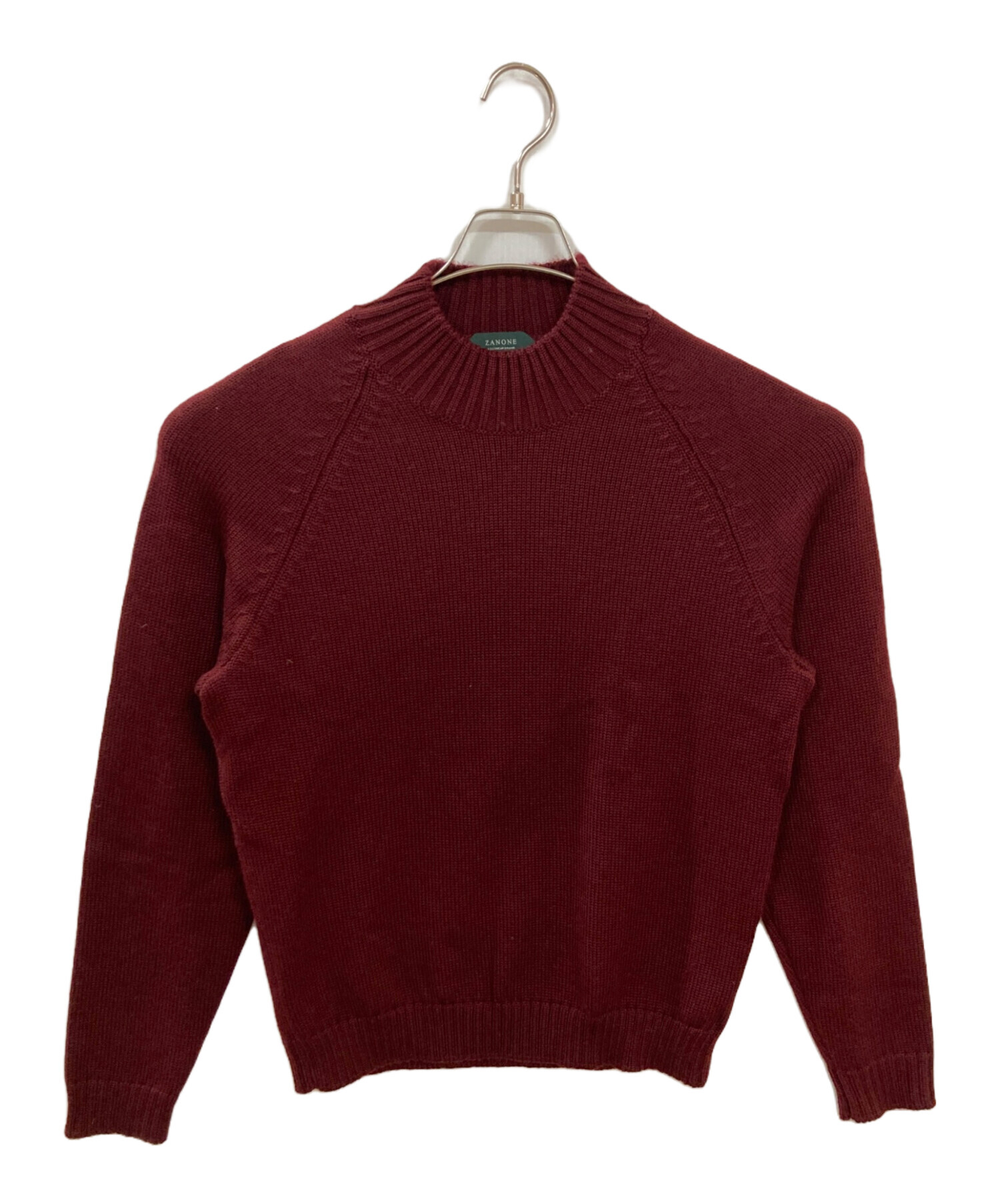 タグ付き新品未使用　ZANONE 赤 カシミアクルーネックセーター 44 中古・古着通販】Zanone (ザノーネ) 5ゲージモックネックウールニット