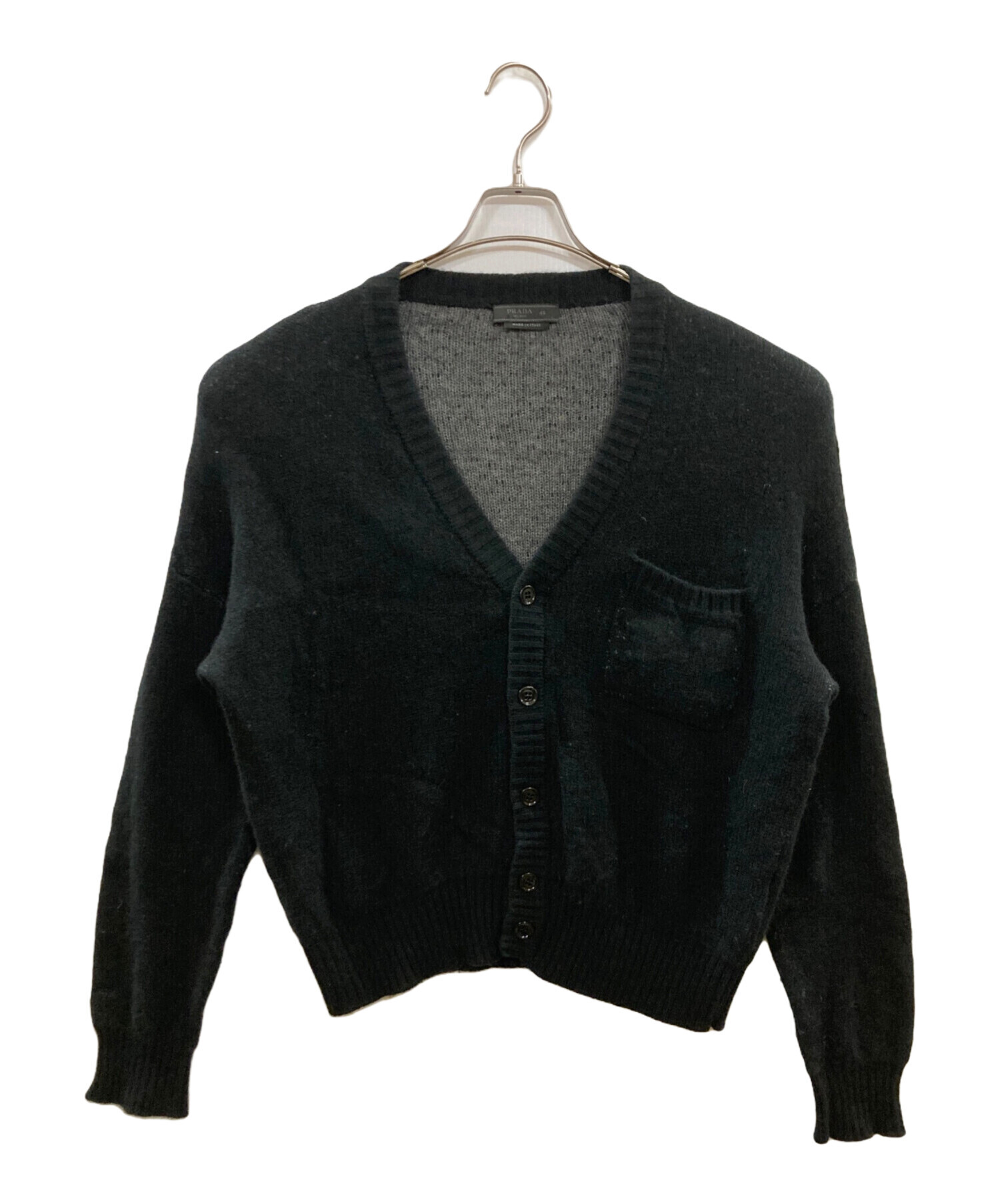 中古・古着通販】PRADA (プラダ) カシミヤカーディガン ブラック