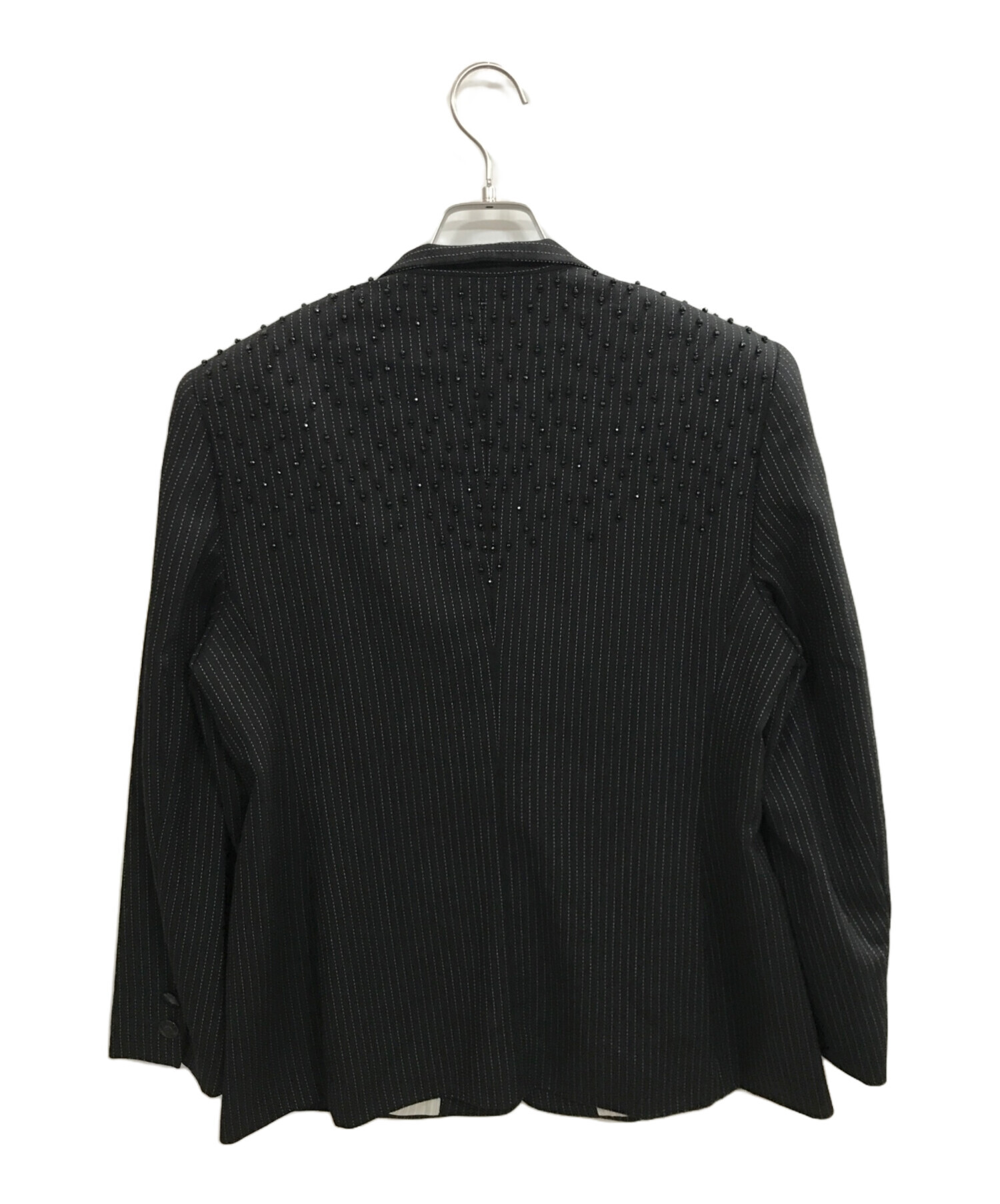 ESCADA 　エスカーダ　ボタンデザイン　ウール　ジャケット　ブラック 中古・古着通販】ESCADA (エスカーダ) テーラードジャケット ブラック