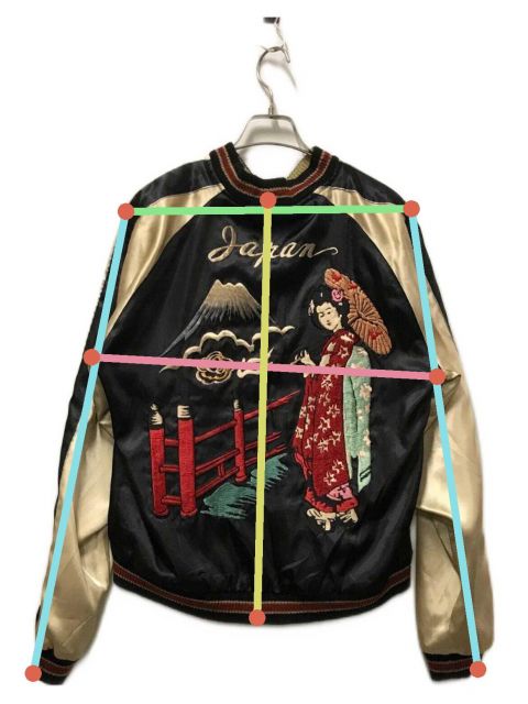 テーラー東洋 TT11381 舞妓×CHIEFリバーシブルスカジャン Mサイズ 中古