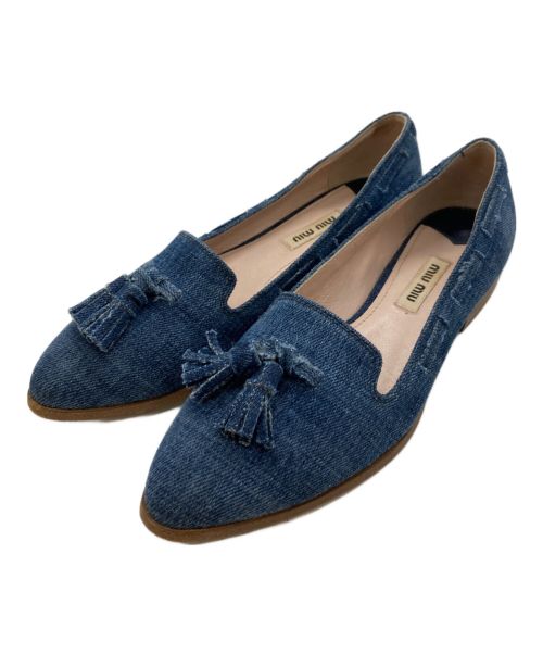 中古・古着通販】MIU MIU (ミュウミュウ) デニムタッセルパンプス
