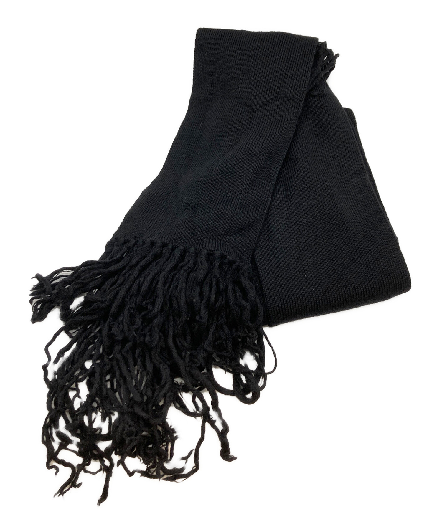 Dior homme ブラックウールマフラー dior homme 04aw スーパーロング