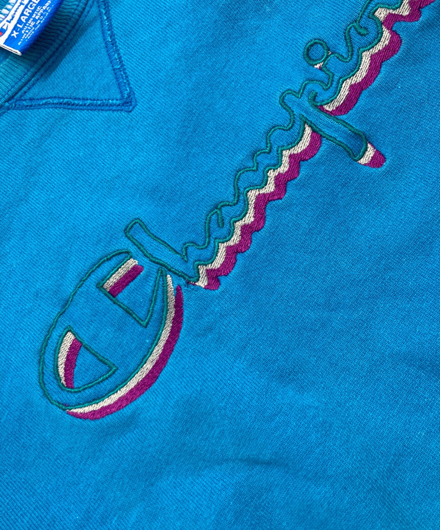 00s Champion 企業 ロゴ 刺繍 プレミアム リバースウィーブ USA古着 