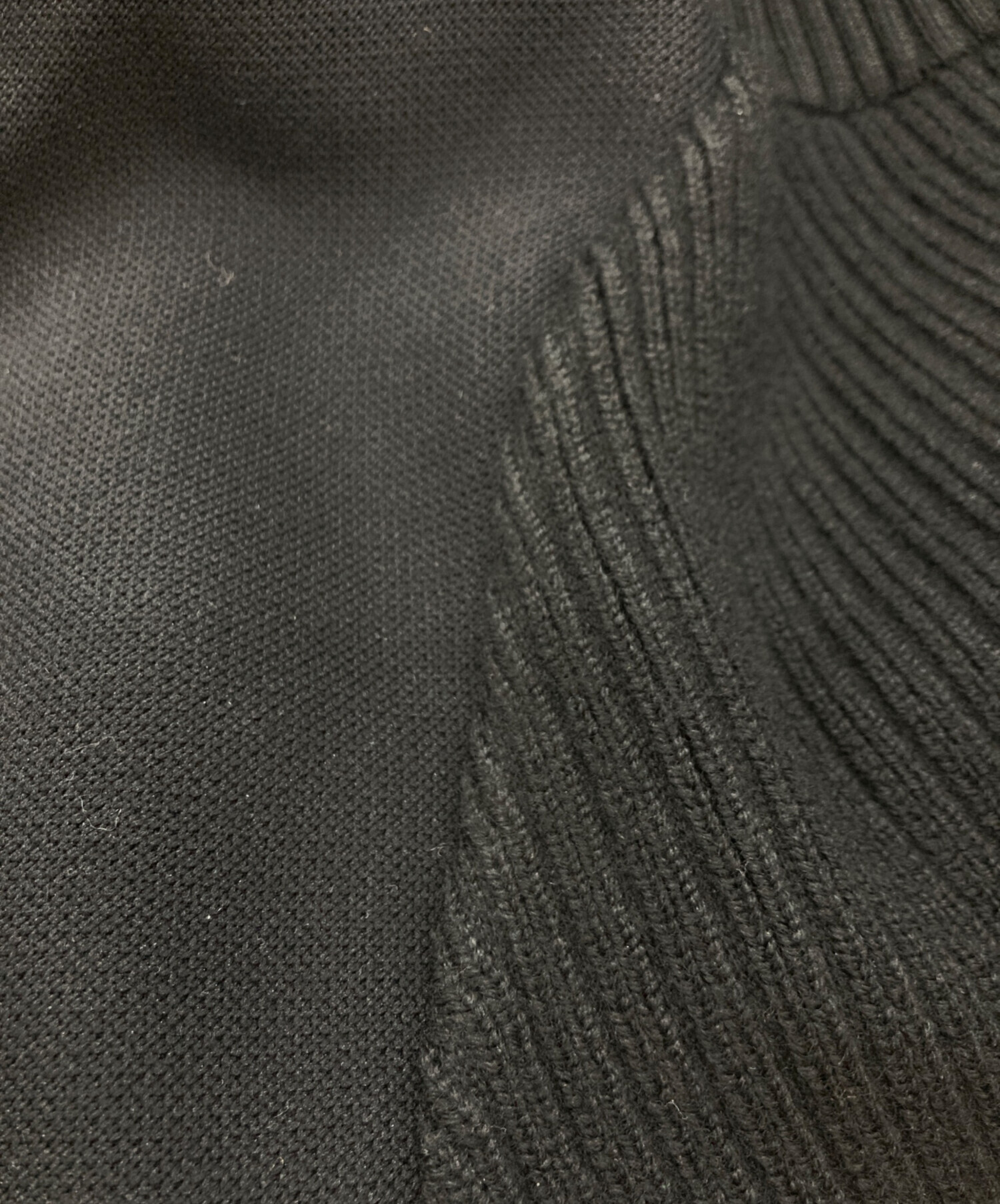 中古・古着通販】Y-3 (ワイスリー) ジップニットカーディガン ブラック