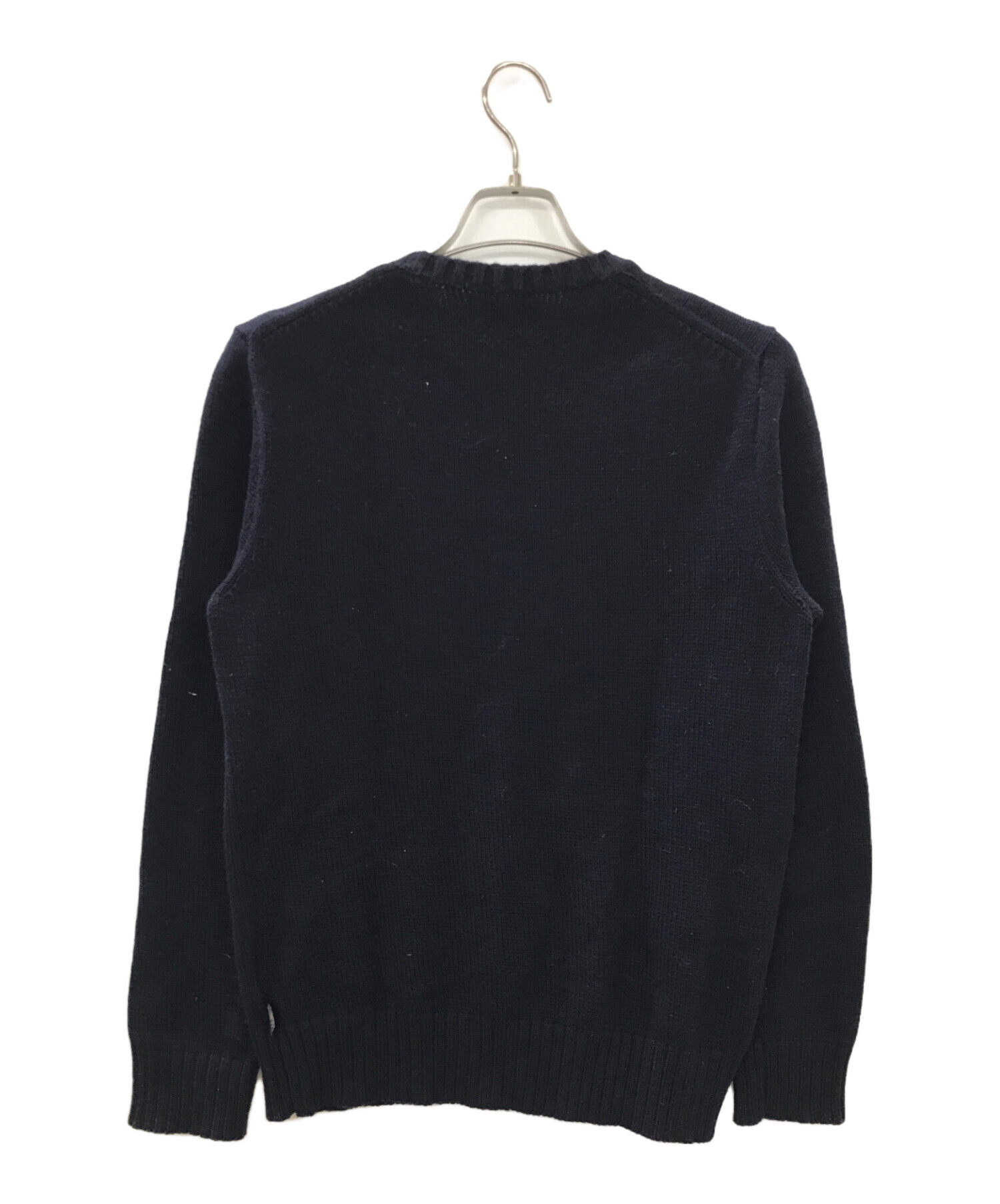 USA製 POLO RALPH LAUREN ニット XL ネイビー 現行タグ 美品 POLO RALPH LAUREN セーター 星条旗 USA製 - メルカリ