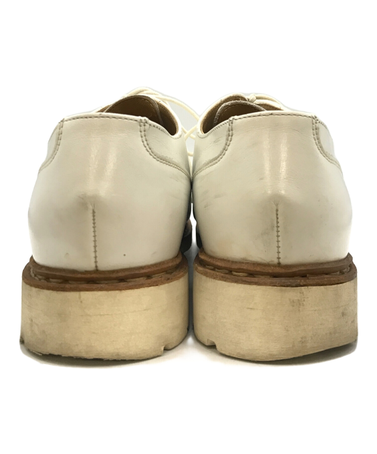 paraboot chambordキャメル×ホワイト 中古・古着通販】PARABOOT (パラブーツ) CHAMBORDレザーシューズ