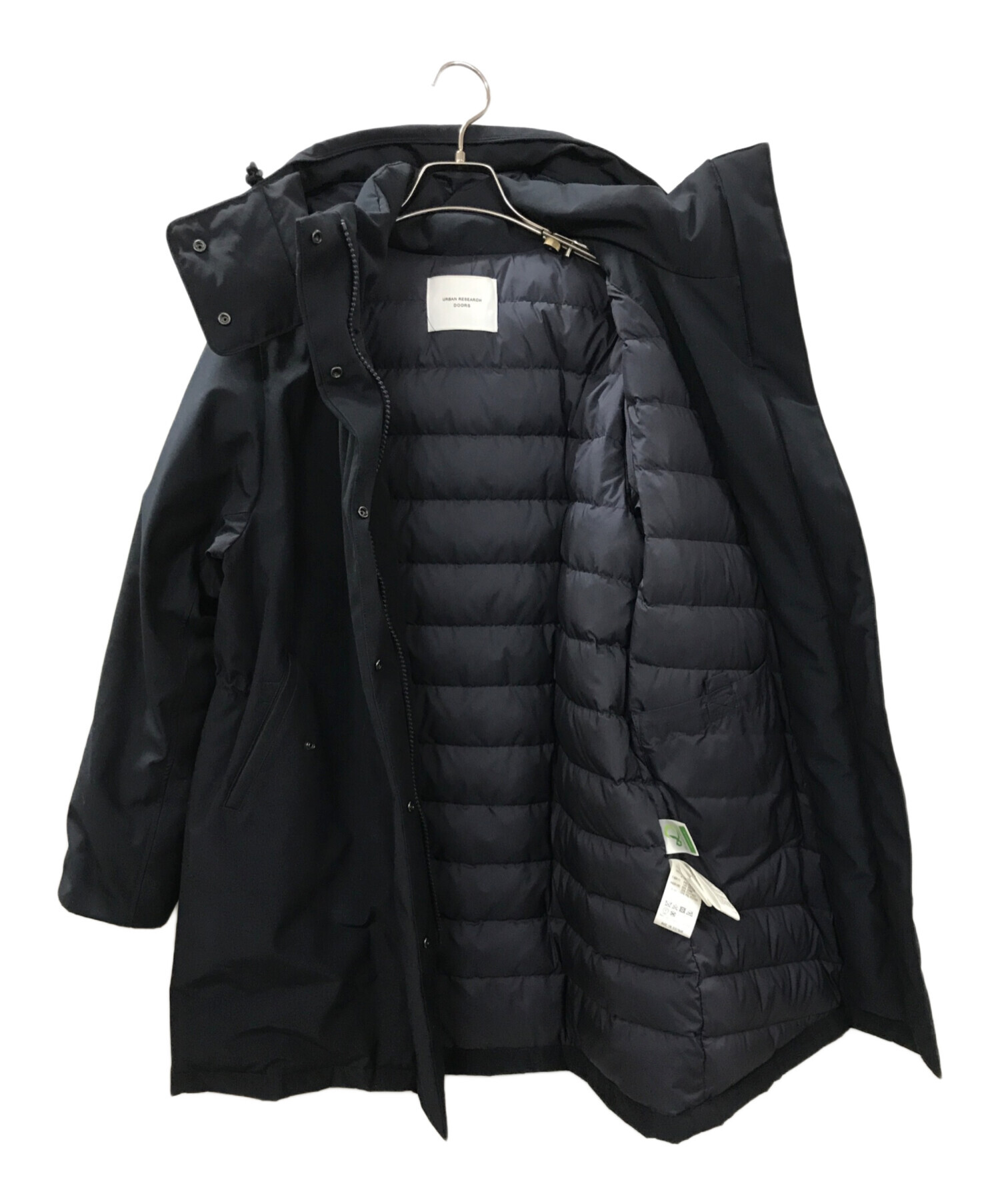 URBAN RESEARCH DOORS グリーンダウン ジャケット ブラック