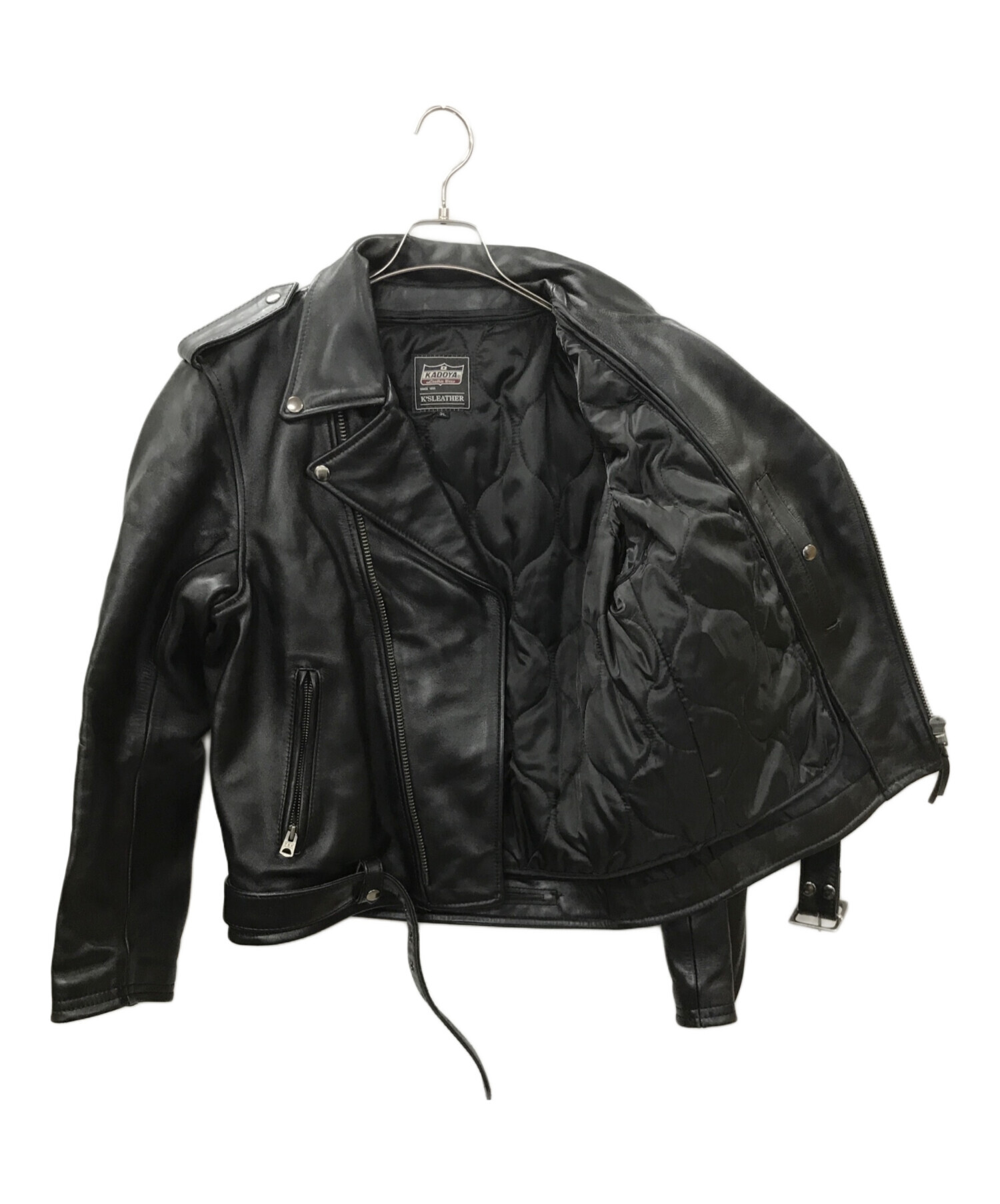 KADOYA K'S LEATHER 革ジャケット　3L 楽天市場】カドヤ(KADOYA) K'S LEATHER（ケーズレザー）バイク用