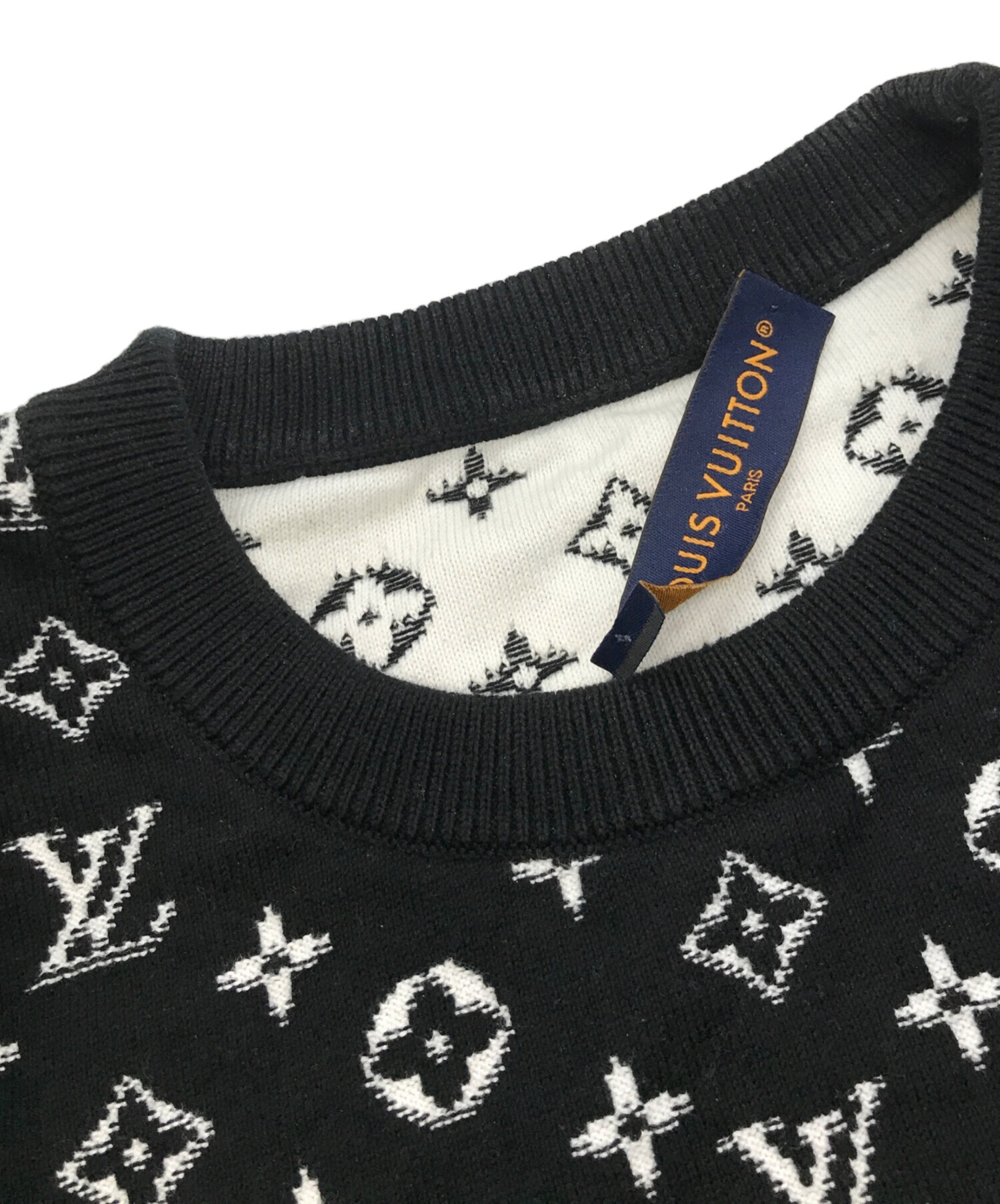 ルイヴィトン　ニット　モノグラム　グラディエント　ブラック　XL 中古・古着通販】LOUIS VUITTON (ルイ ヴィトン) モノグラム