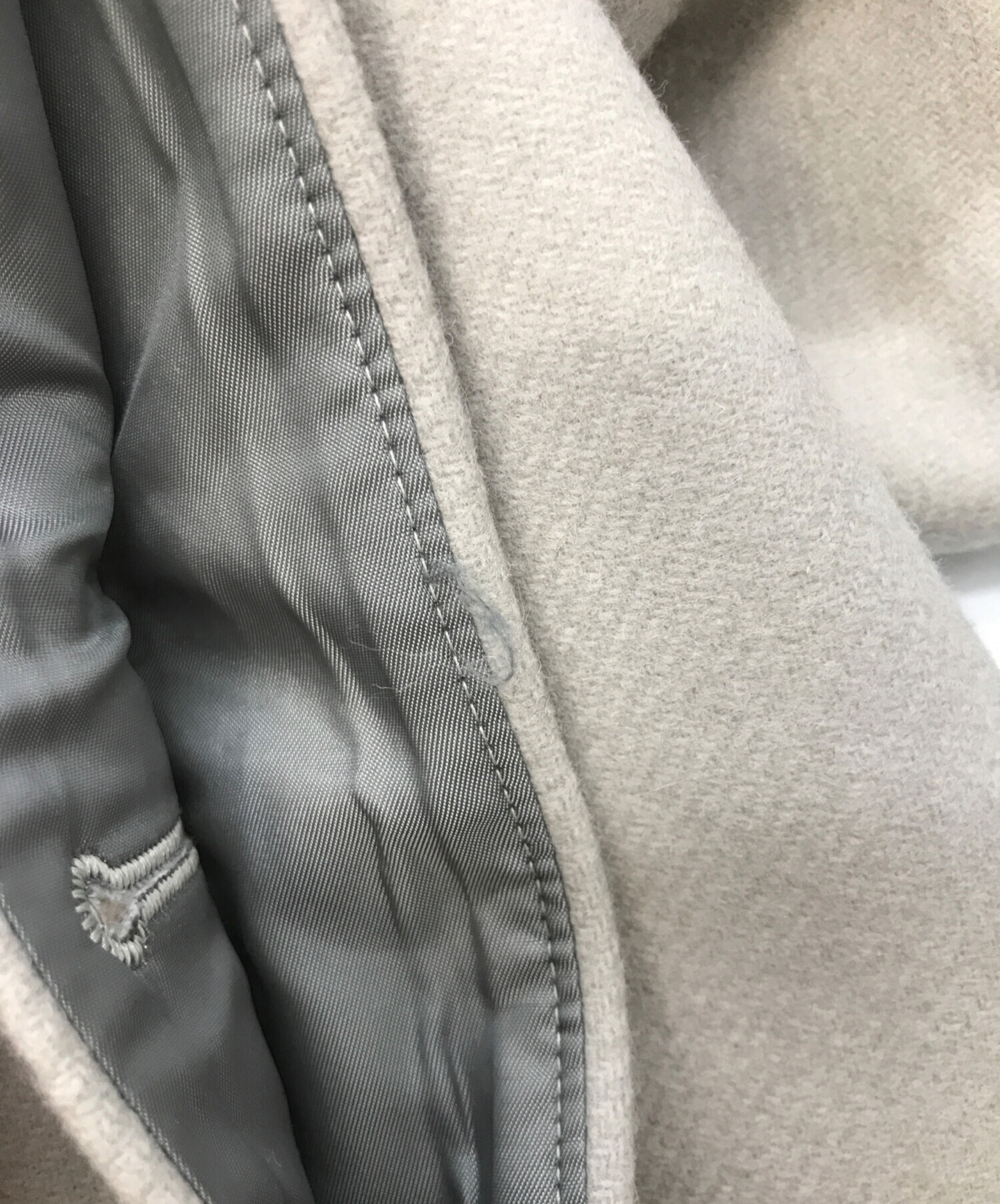 PUBLIC TOKYOメルトンオーバーサイズステンカラーコート PUBLIC TOKYO（パブリックトウキョウ）の「S140メルトンオーバーサイズ