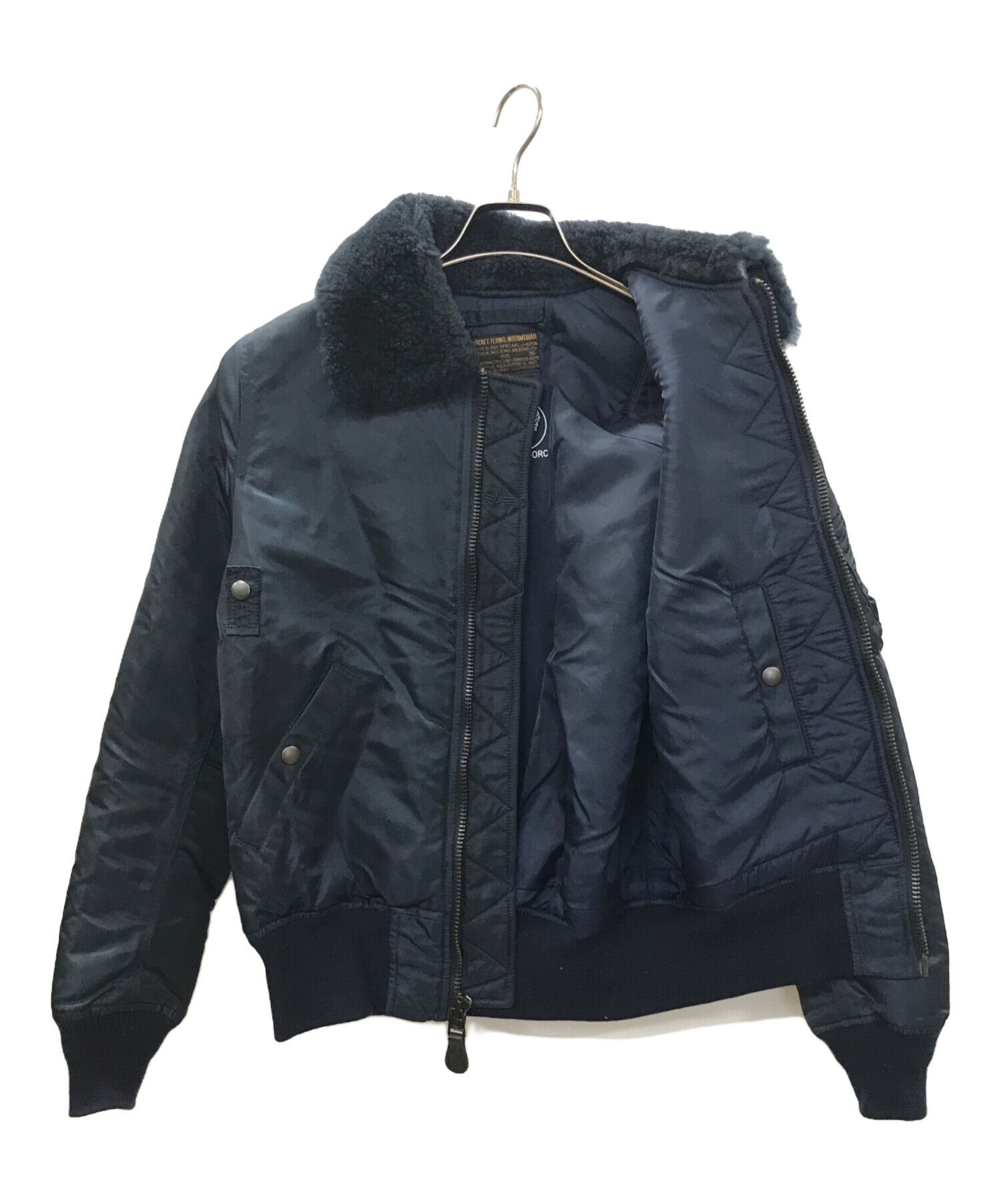 ビンテージ ALPHA アルファ B-15D フライト ジャケット アメリカ製 USA製 セージ グリーン エア フォース マーク 40 希少 ALPHA B-15D USA製 フライトジャケット アルファ