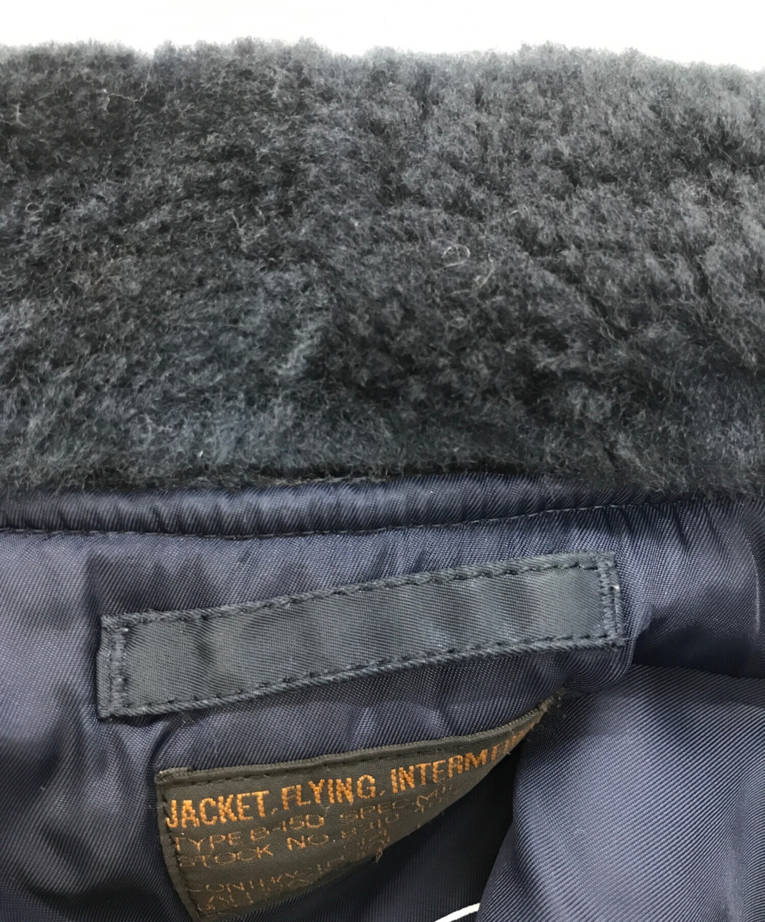 中古・古着通販】ALPHA (アルファ) B-15Dフライトジャケット ブルー