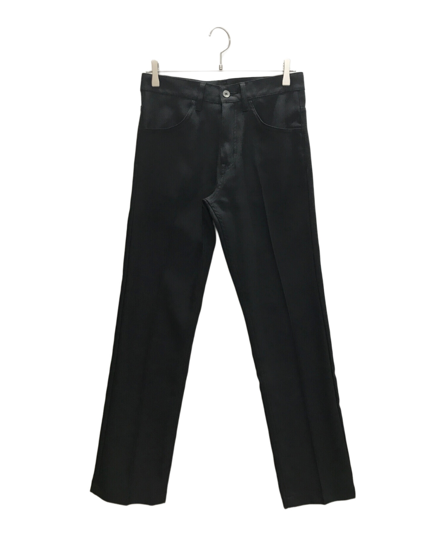 中古・古着通販】DAIRIKU (ダイリク) ストレートパンツ ブラック 中古・古着通販】DAIRIKU (ダイリク) ストレートパンツ ブラック