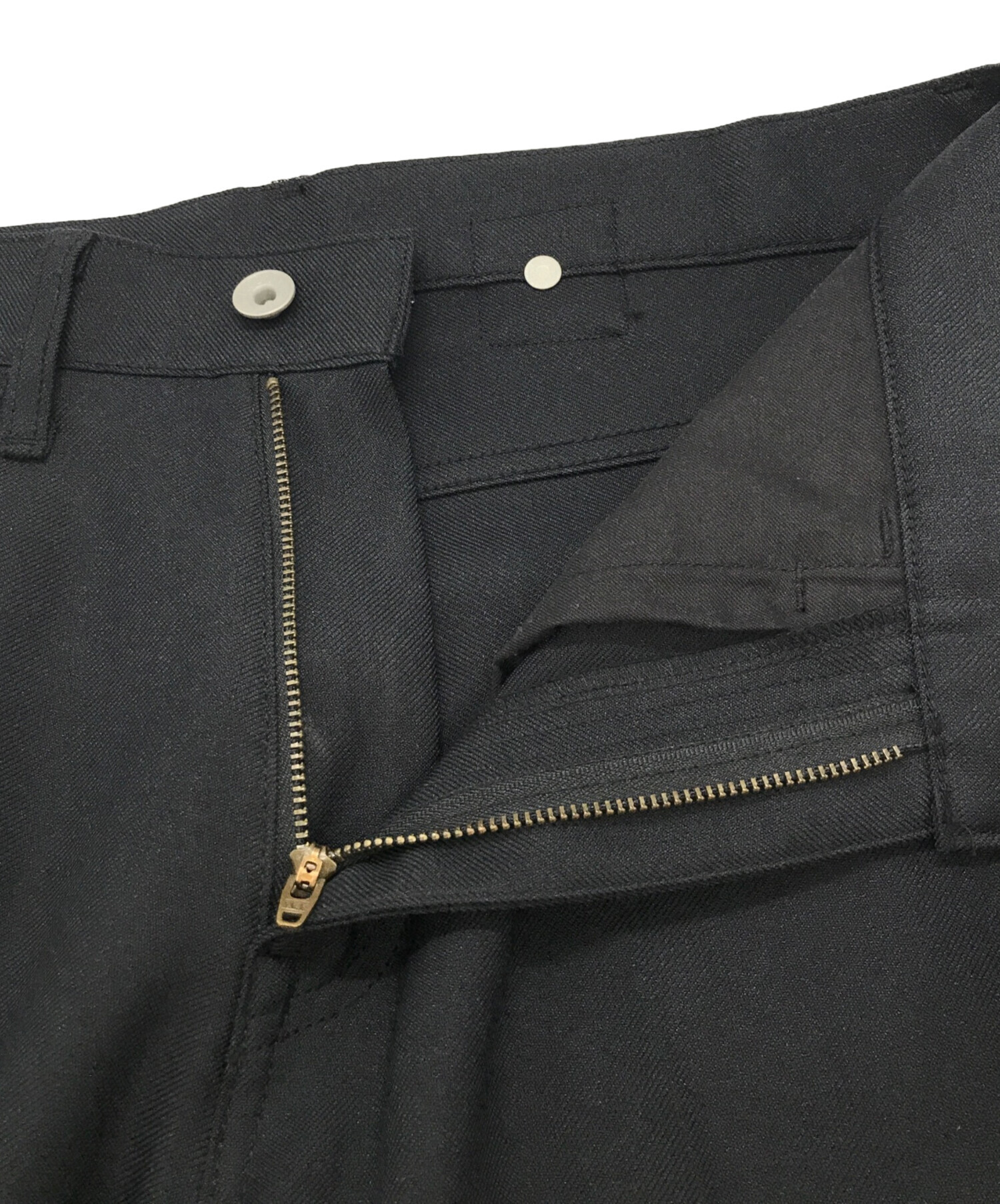 中古・古着通販】DAIRIKU (ダイリク) ストレートパンツ ブラック 