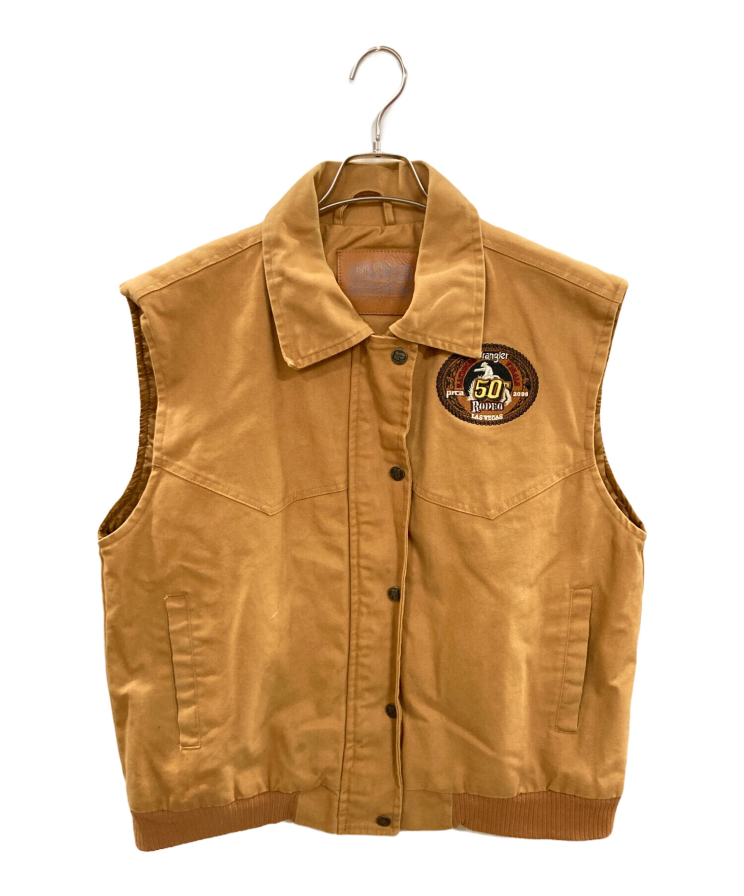 70,s wrangler ブラウンベスト USA 中古・古着通販】Wrangler (ラングラー) ベスト/ラングラー/NFR ロデオ