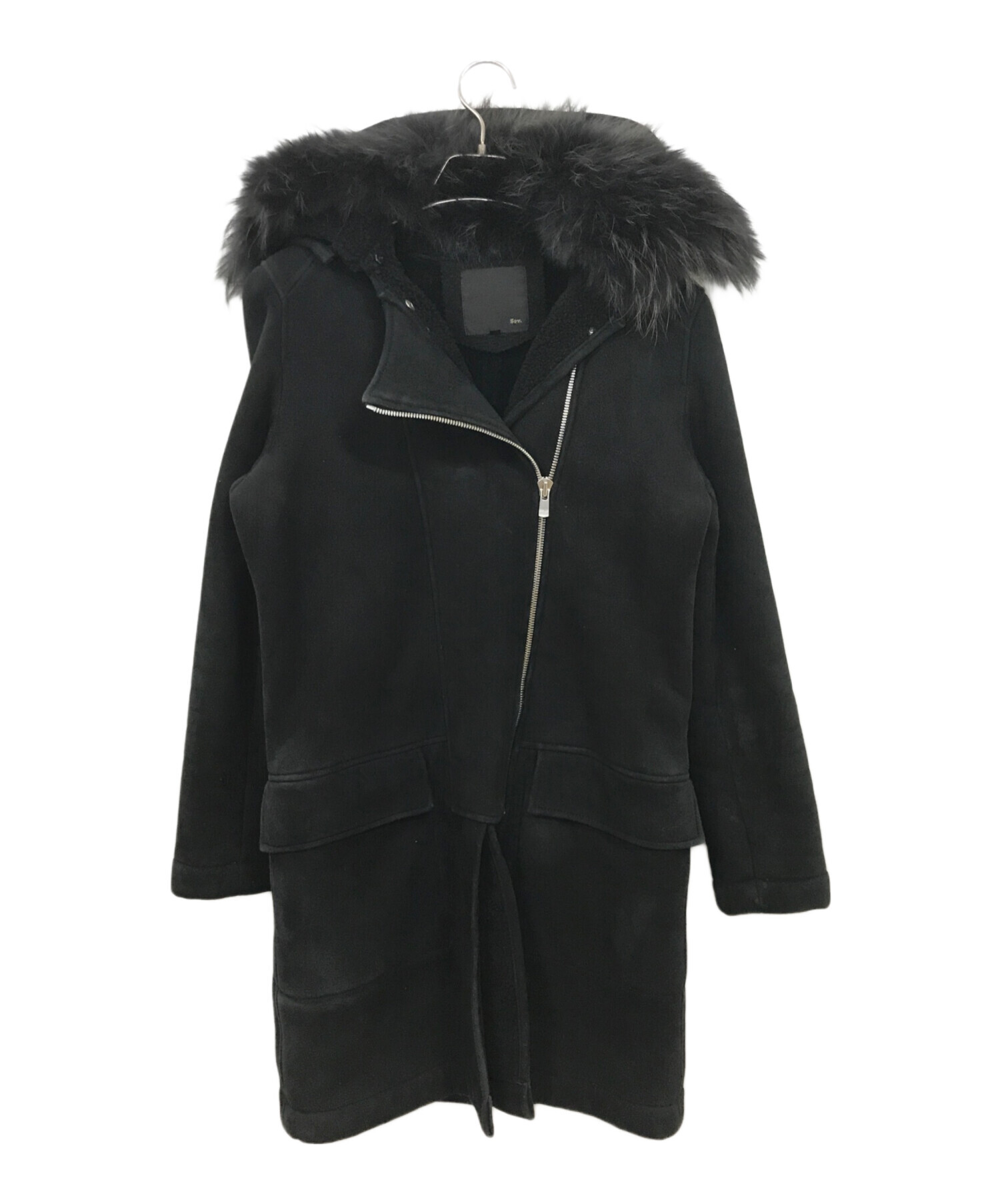 中古・古着通販】Sov. (ソブ) ファー付ムートンコート 3772053