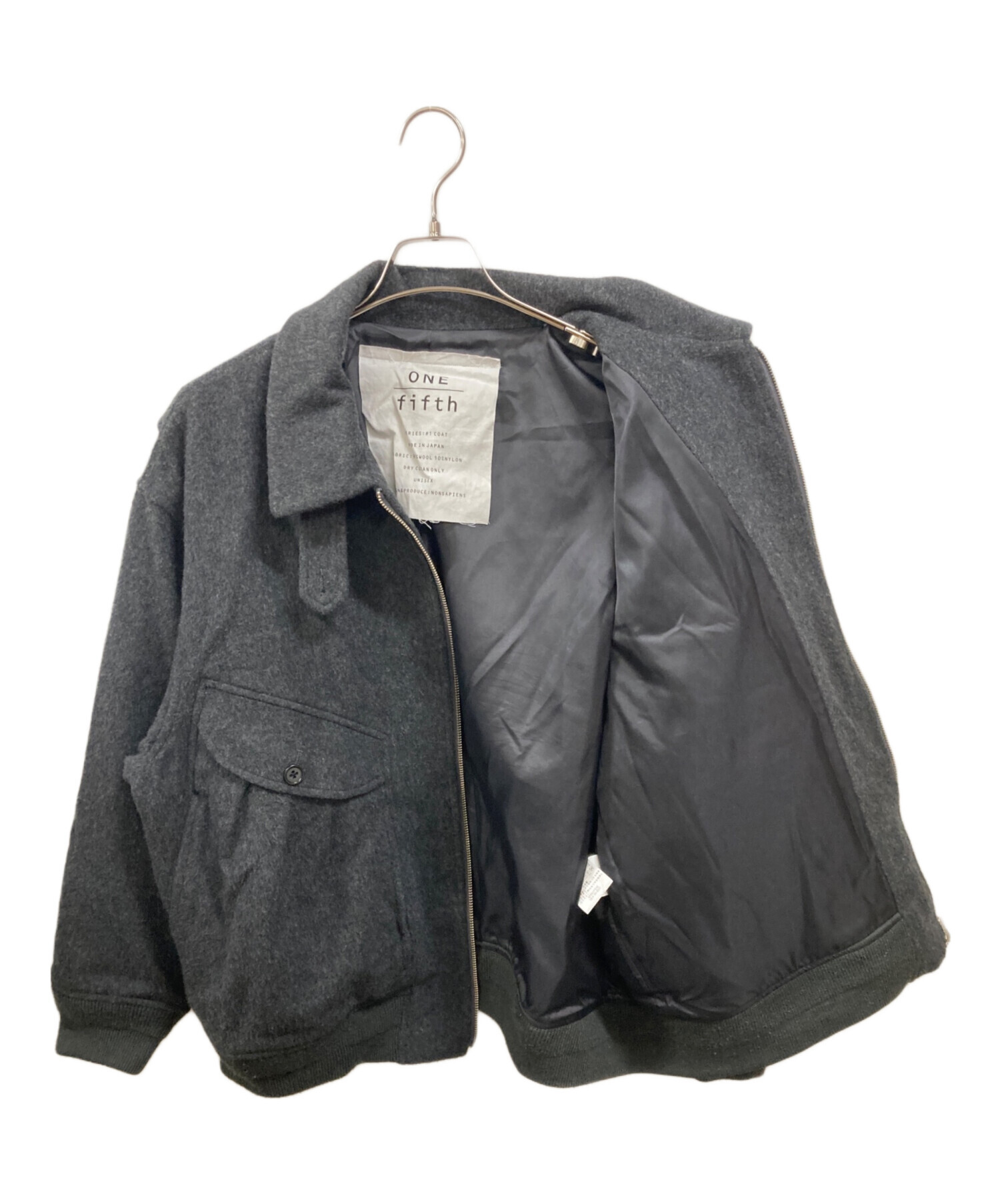 ONE FIFTH GINO ウールブルゾン ONE fifth（ワンフィフス）の「OPEN
