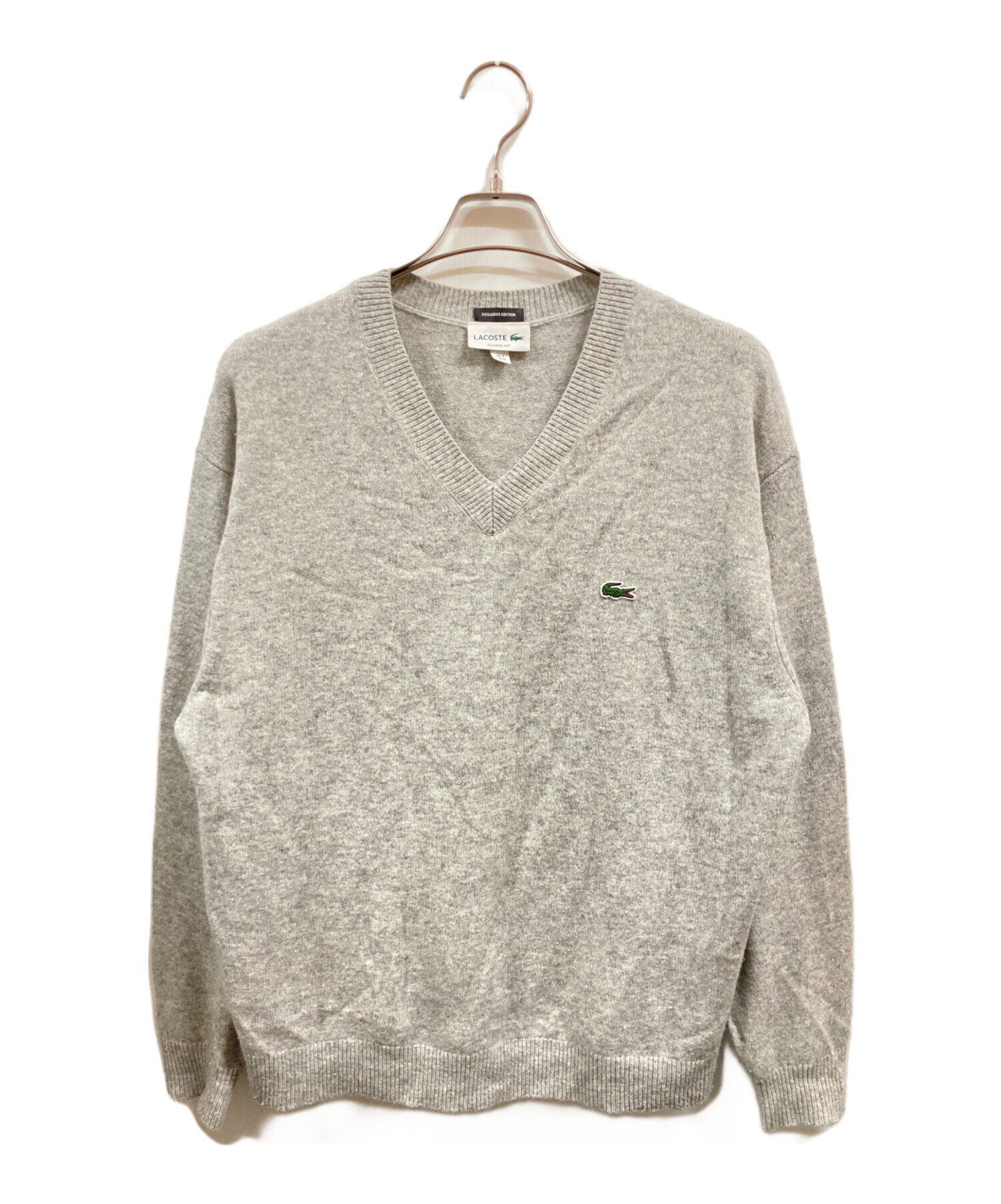 中古・古着通販】LACOSTE (ラコステ) Vネックニット/BEAUTY&YOUTH別注 