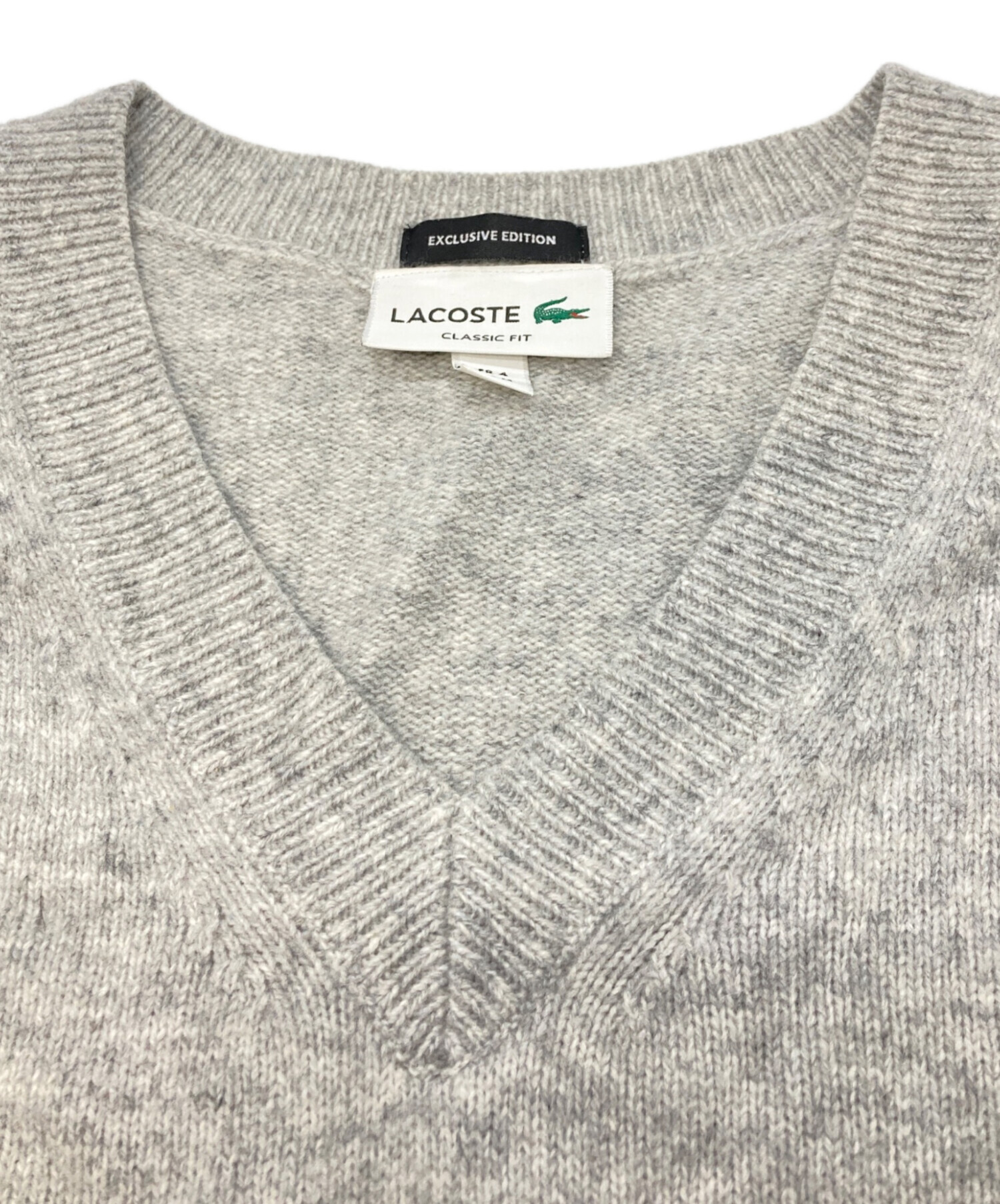 中古・古着通販】LACOSTE (ラコステ) Vネックニット/BEAUTY&YOUTH別注 
