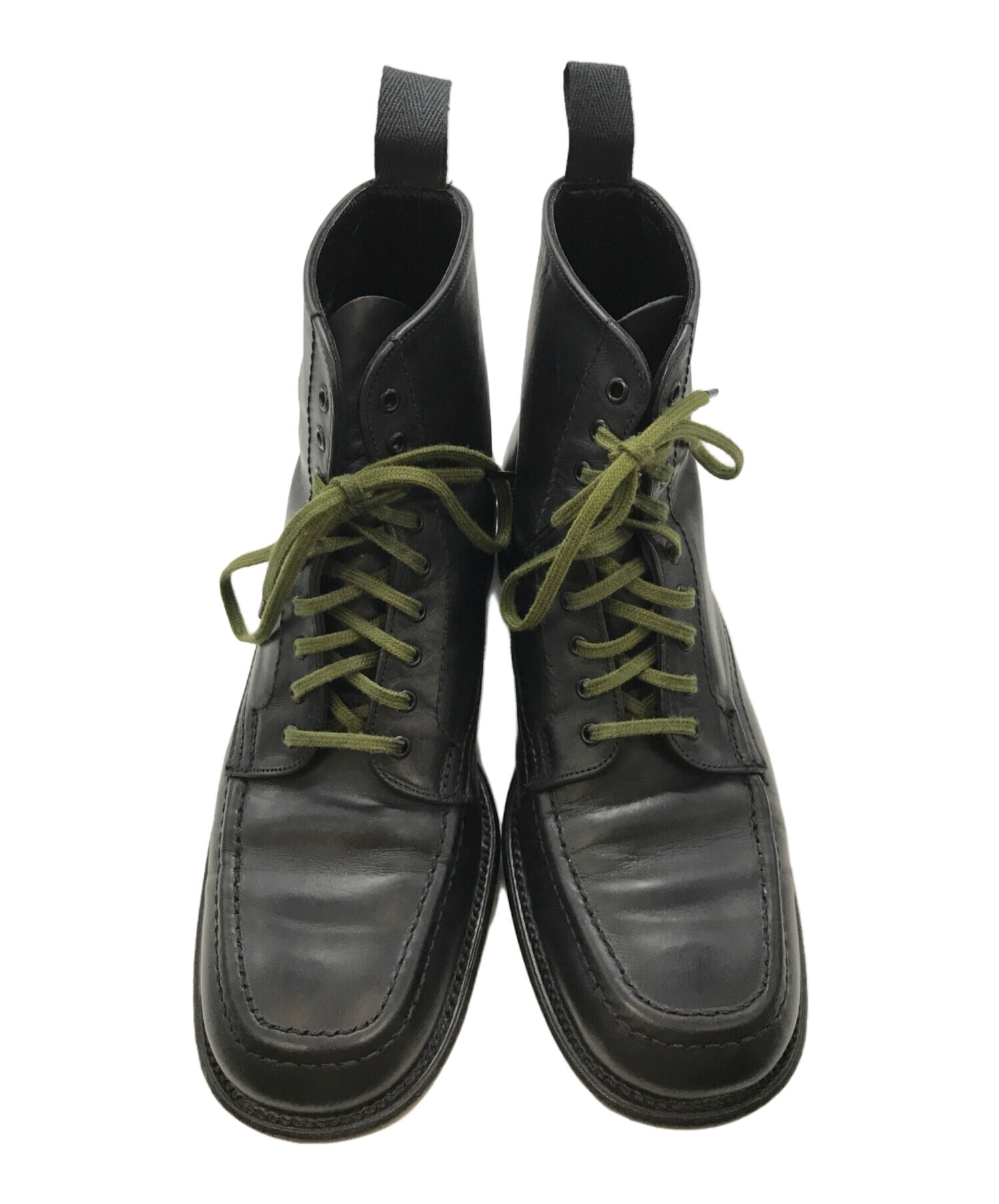 SANDERS ブラックレザー ブーツ 27.5 8ハーフ SANDERS ブラックレザー ブーツ 27.5 8ハーフ