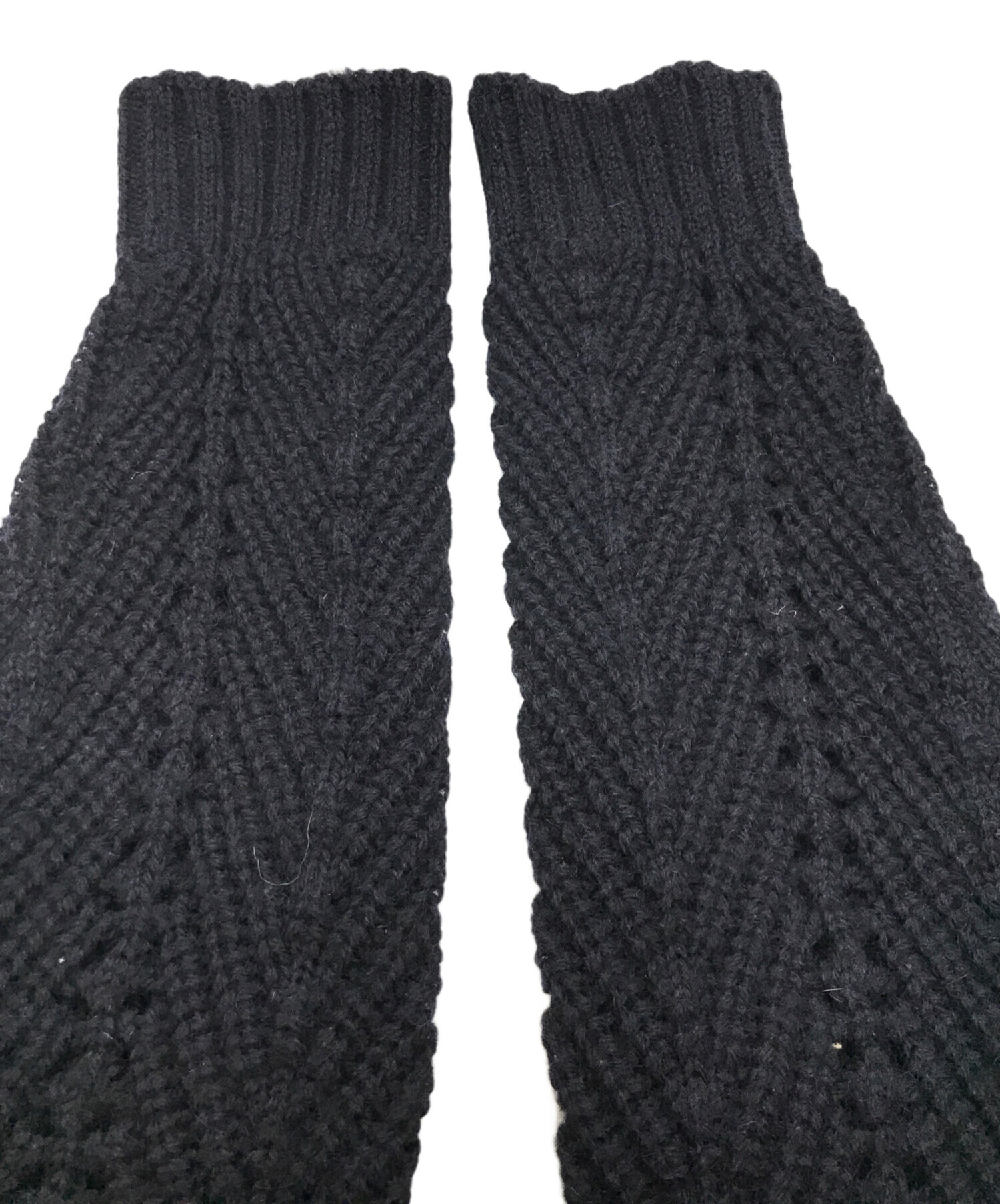 中古・古着通販】KOLOR (カラー) SWICHING KNIT/23AW ブラック×カーキ 