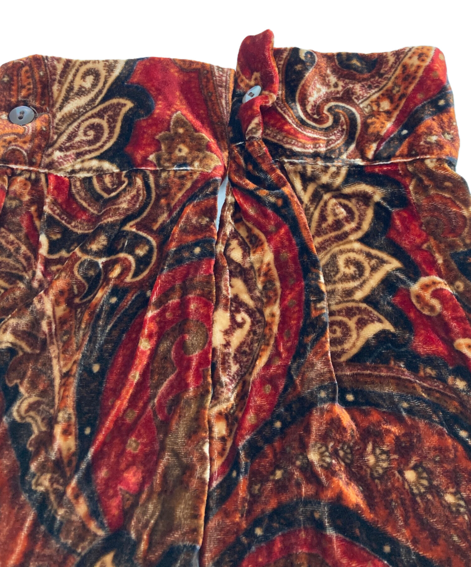 中古・古着通販】MaxMara (マックスマーラ) ペイズリーベロアシャツ