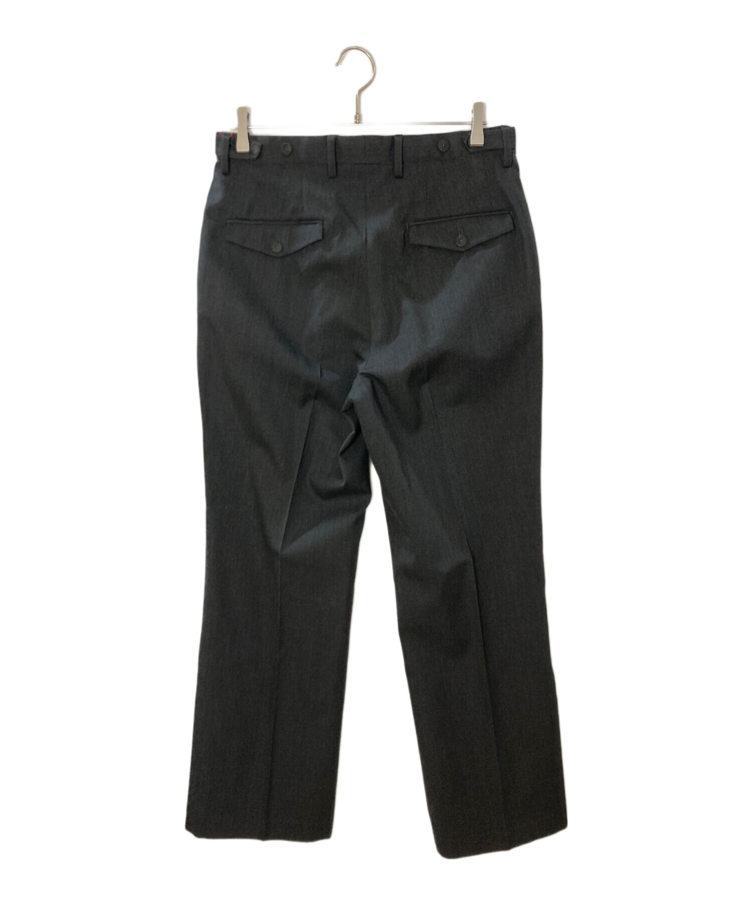 メゾンスペシャル　ウール　立体裁断　スラックス　サイズ0 定価26,400円　黒 MAISON SPECIAL スラックス パンツ High Waist Wide Pants/ハイ